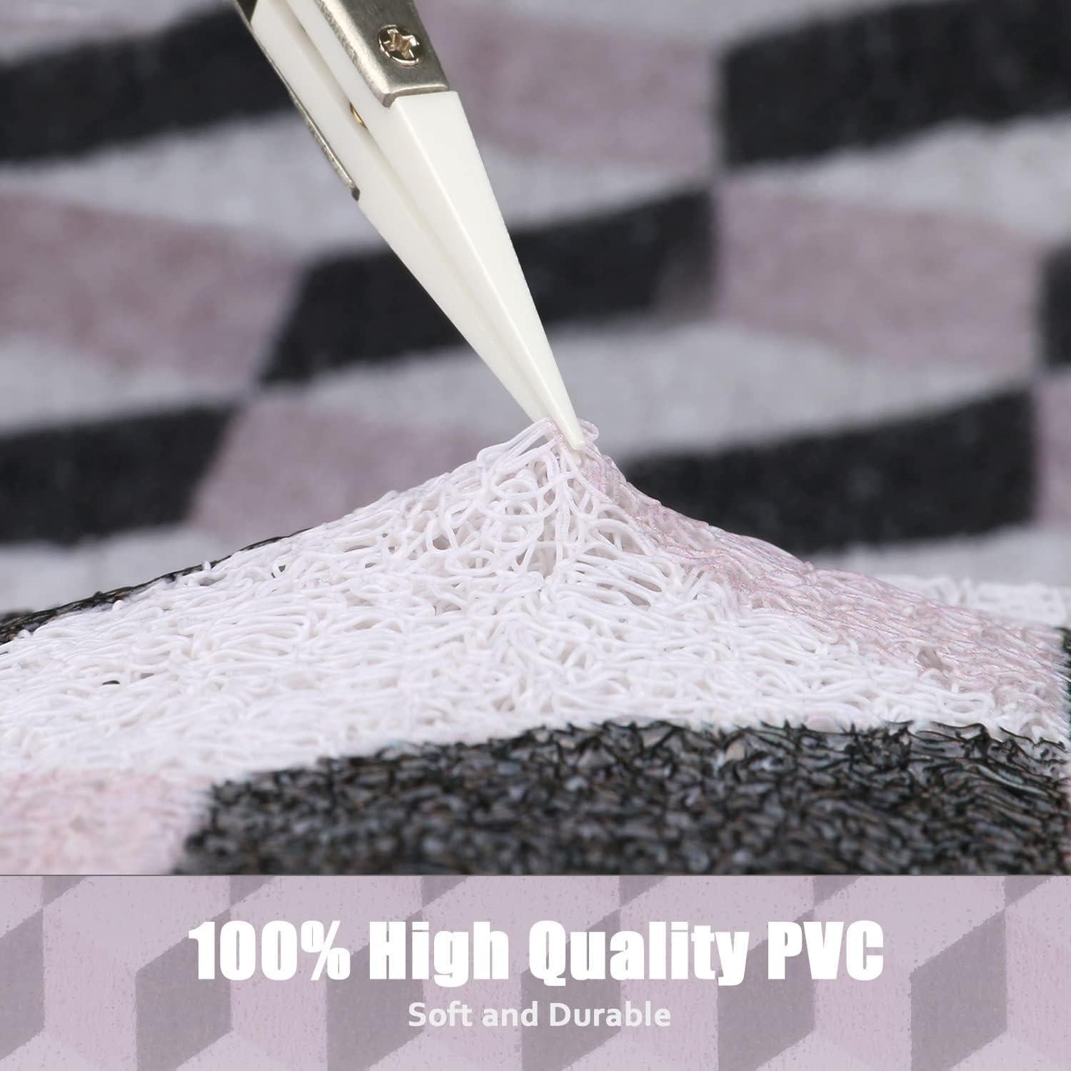 Alfombra de Ducha Antideslizante ZOESOE 60x60 cm PVC