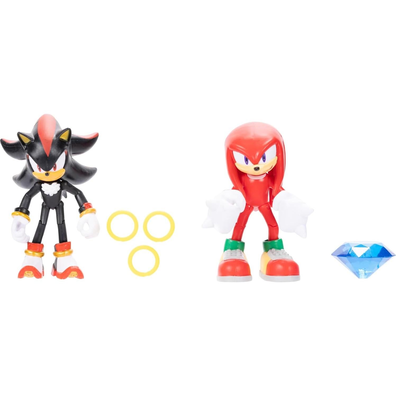 Figuras de Acción Sonic 2 Pack Knuckles y Shadow 10 cm