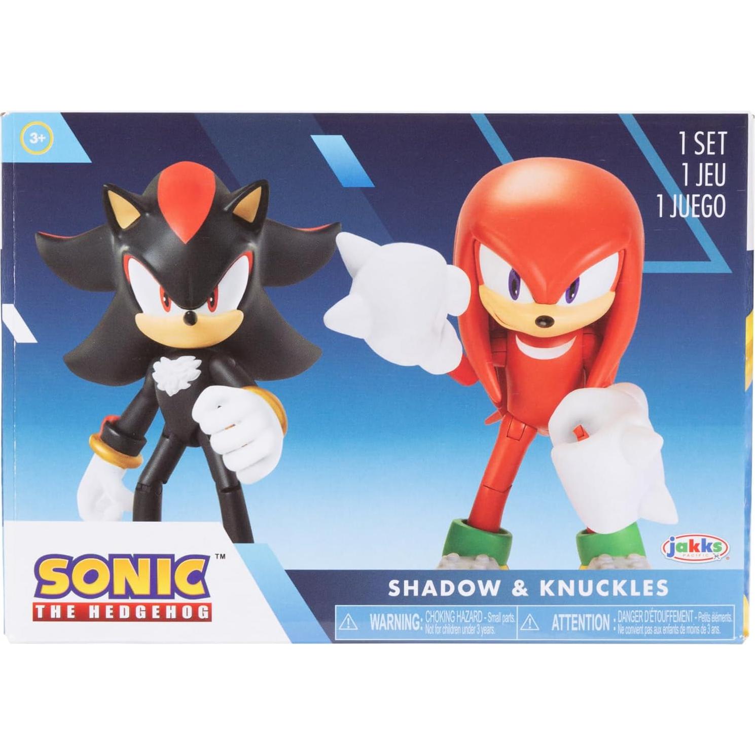 Figuras de Acción Sonic 2 Pack Knuckles y Shadow 10 cm