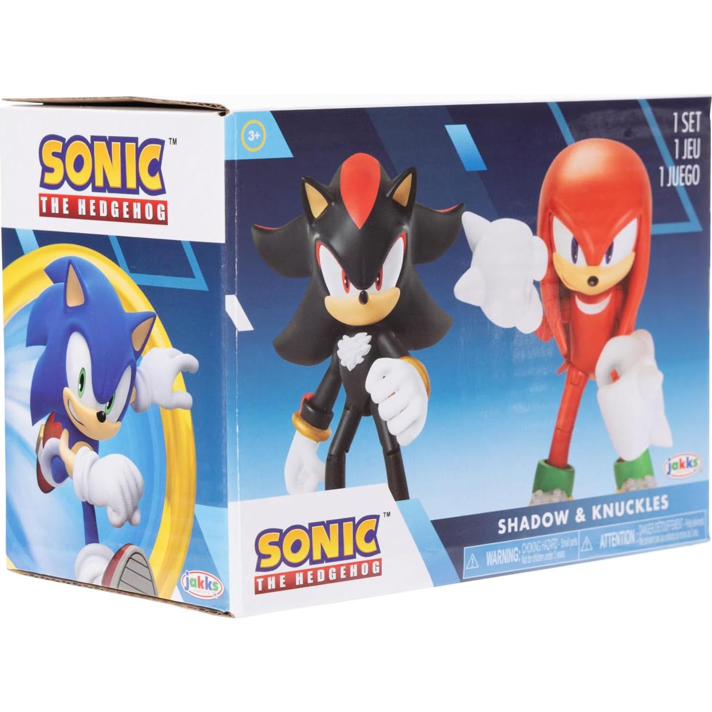 Figuras de Acción Sonic 2 Pack Knuckles y Shadow 10 cm