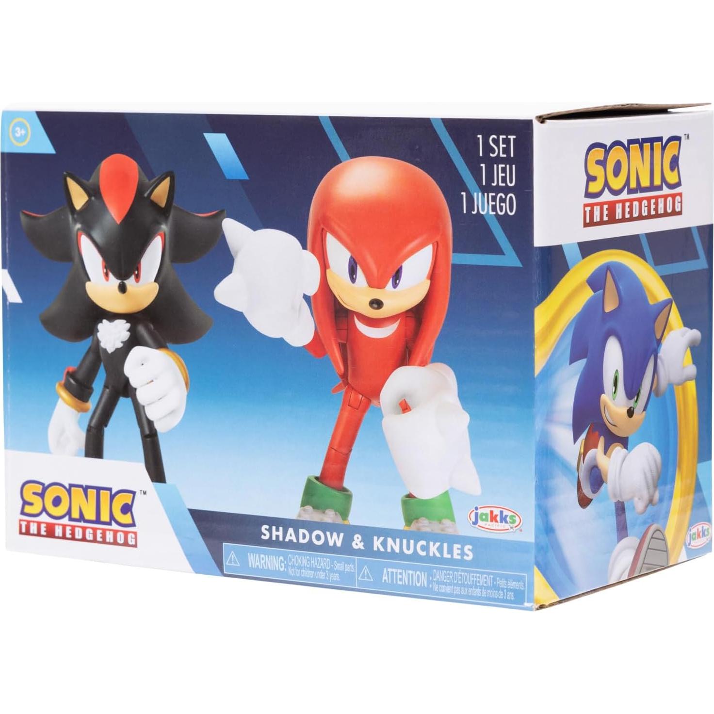 Figuras de Acción Sonic 2 Pack Knuckles y Shadow 10 cm