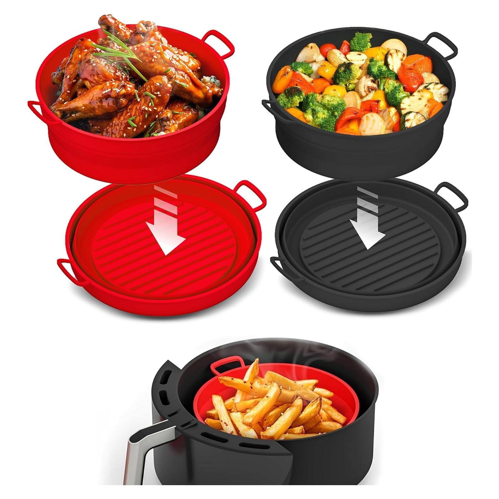 Forros de Silicona Reutilizables Lotteli para Freidora de Aire 5QT