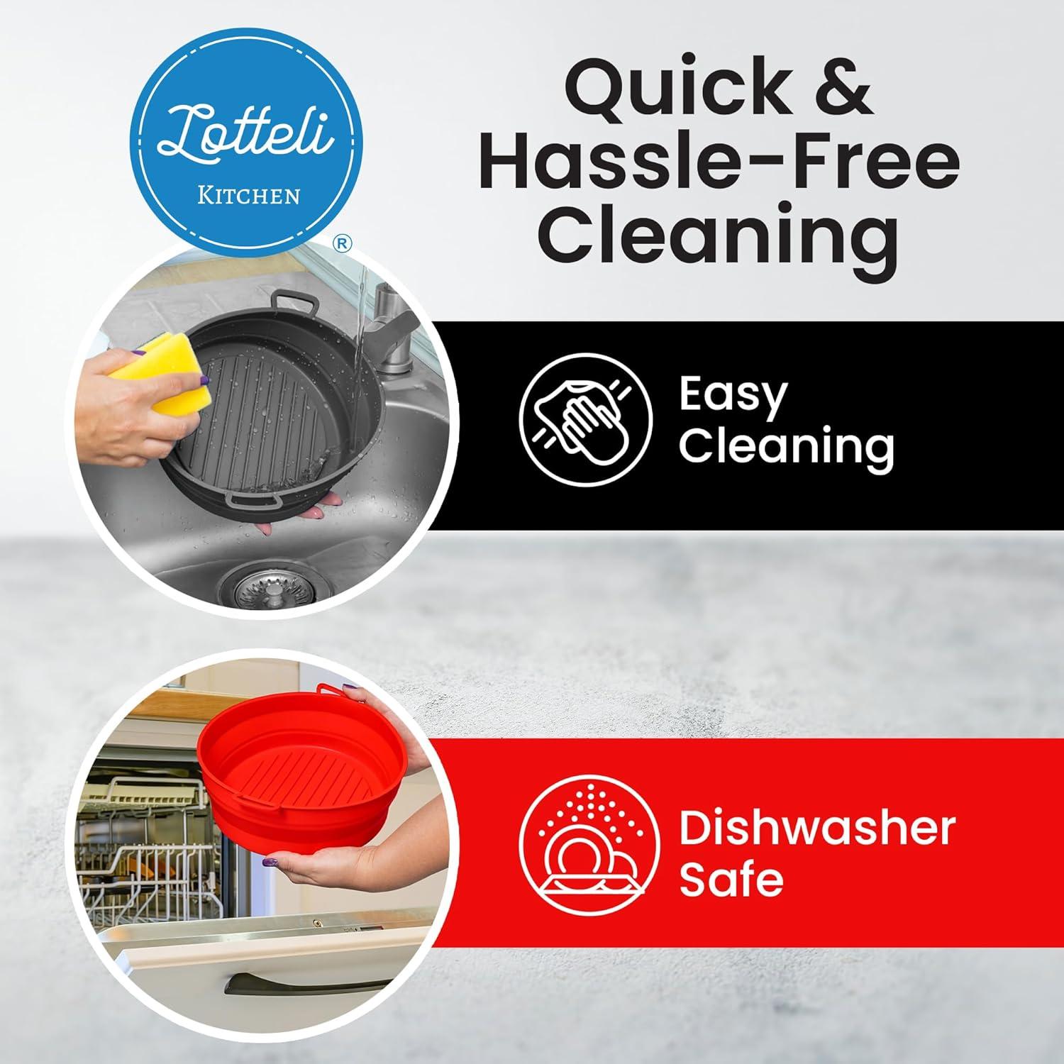 Forros de Silicona Reutilizables Lotteli para Freidora de Aire 5QT