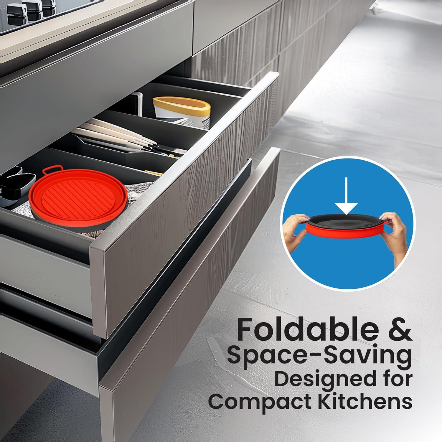 Forros de Silicona Reutilizables Lotteli para Freidora de Aire 5QT