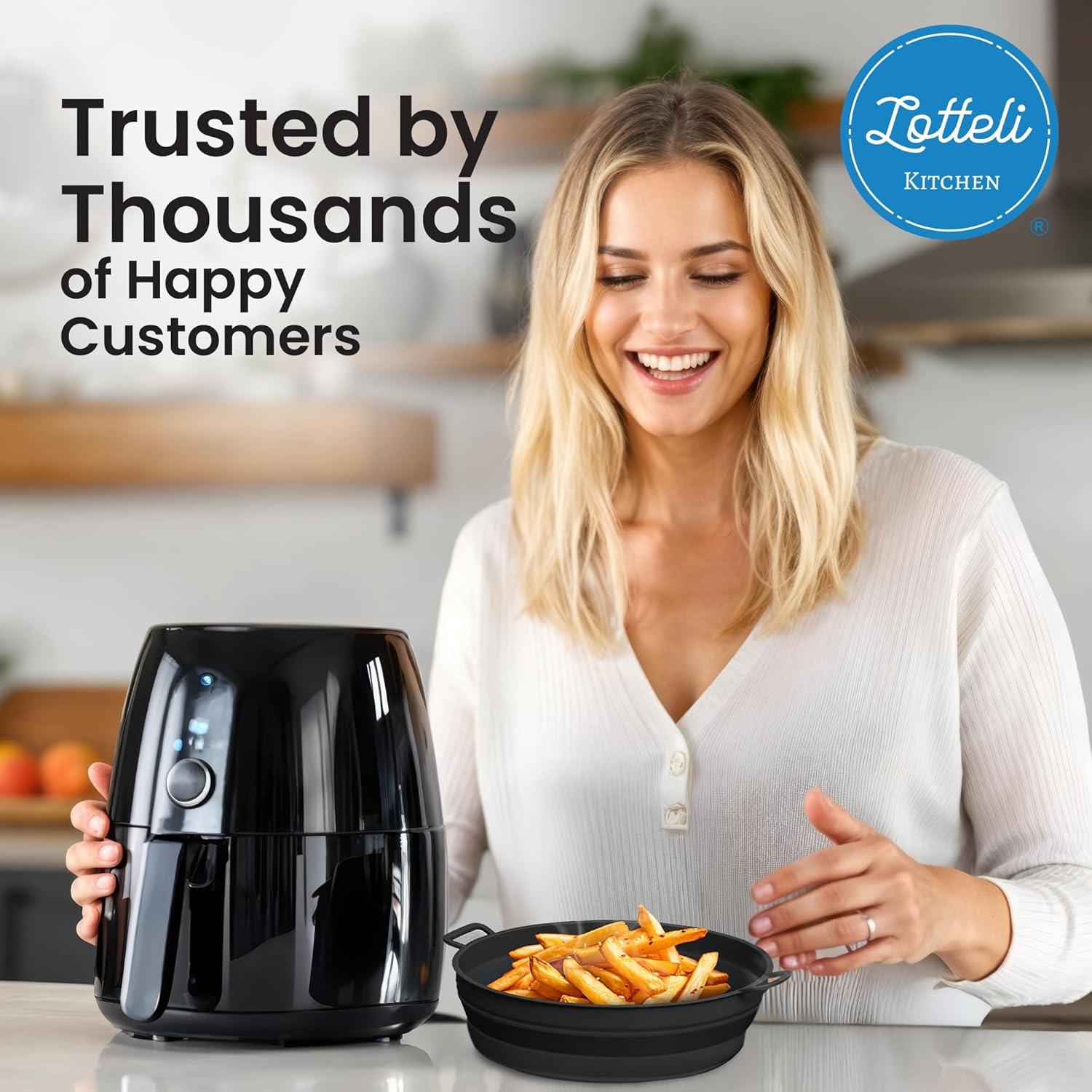 Forros de Silicona Reutilizables Lotteli para Freidora de Aire 5QT