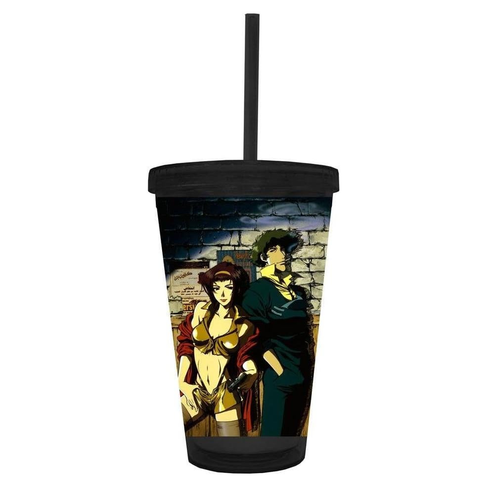 Taza de Viaje Old Glory Cowboy Bebop Spike y Fey 473ml