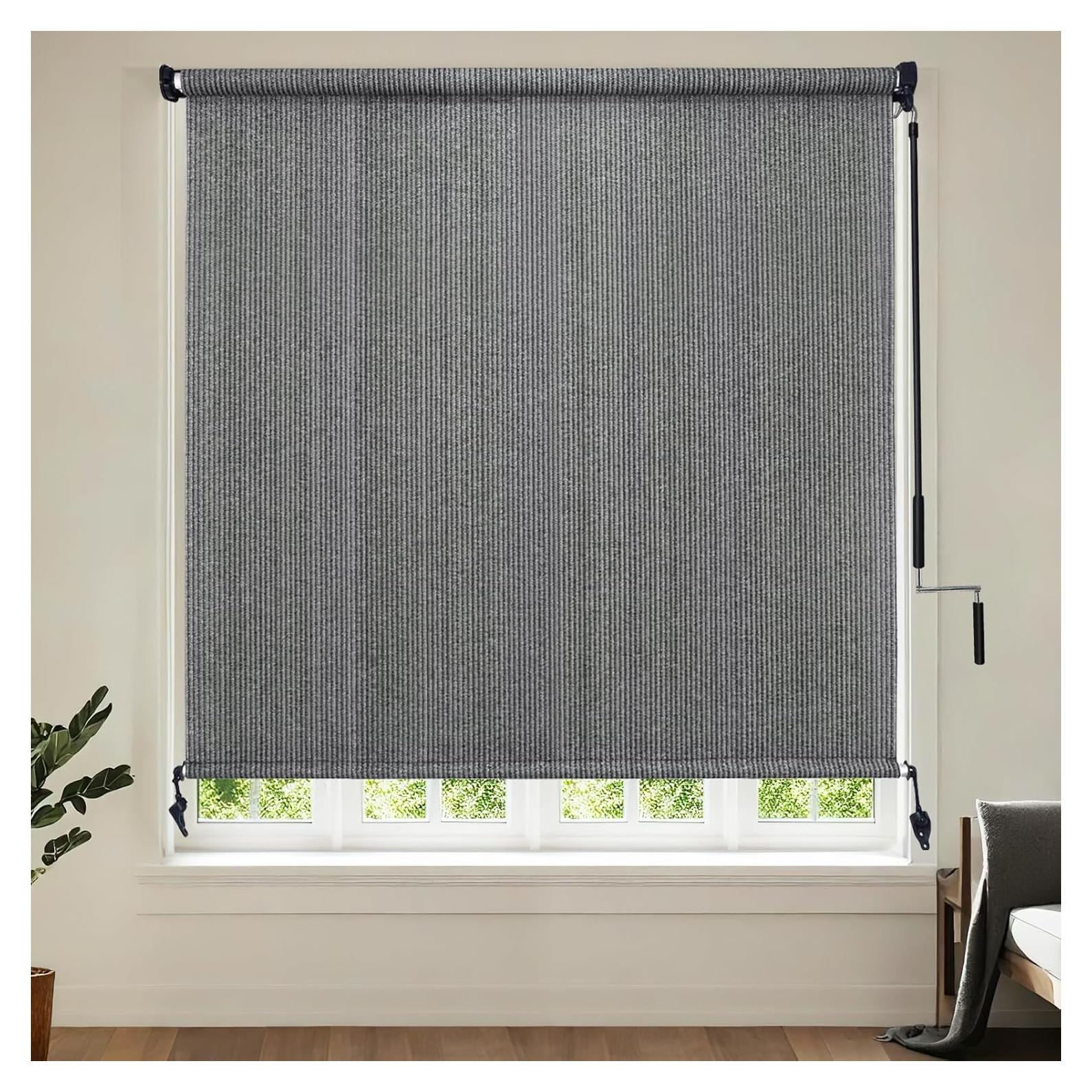 Persiana Enrollable Sombra y Más 91x183cm Gris UV 90%