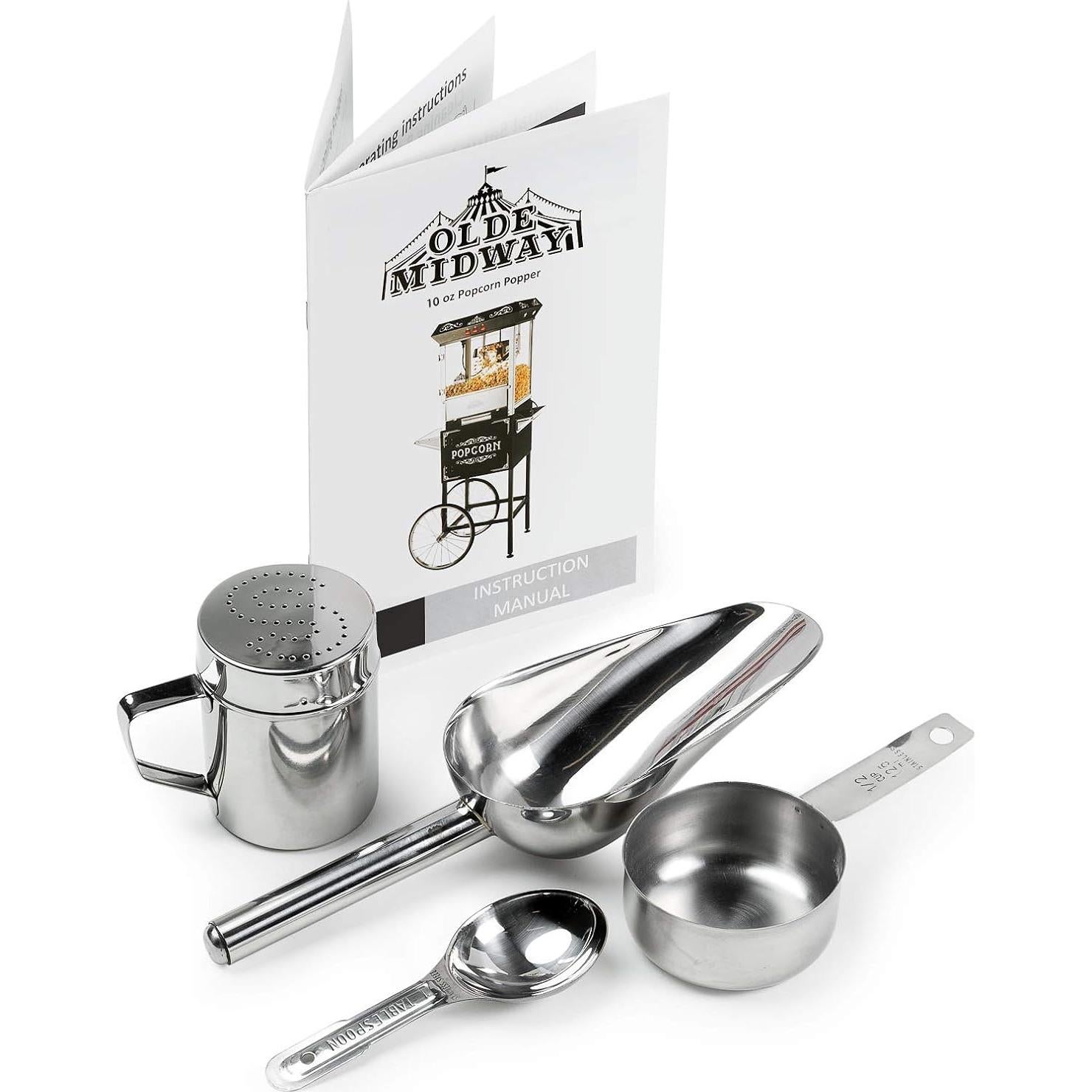 Máquina de Palomitas Olde Midway 10 Onzas Negra - Estilo Retro