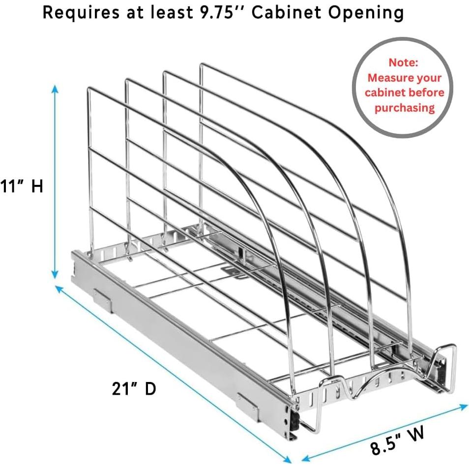 Organizador Extraíble HOLDN' STORAGE para Utensilios de Cocina 21.6x53.3 cm