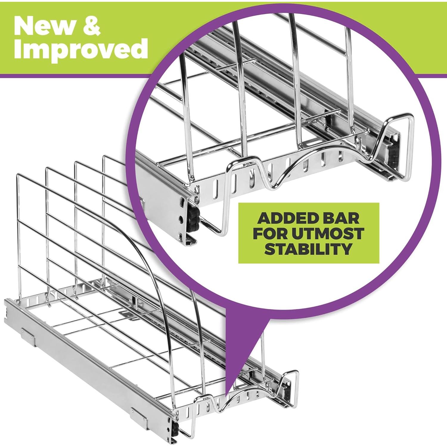 Organizador Extraíble HOLDN' STORAGE para Utensilios de Cocina 21.6x53.3 cm