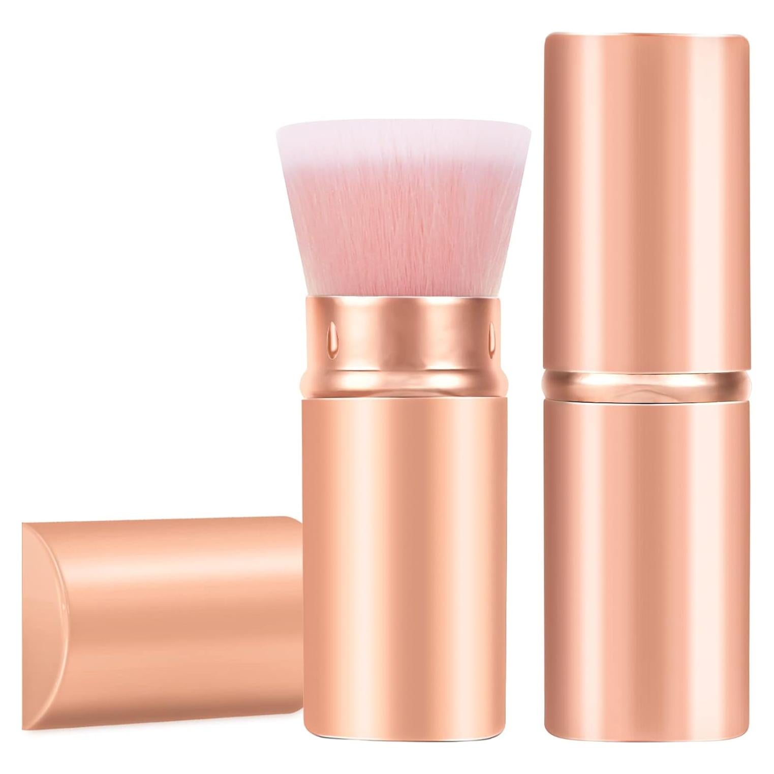 Brocha de Maquillaje Retráctil Falliny Kabuki Portátil 10.39cm