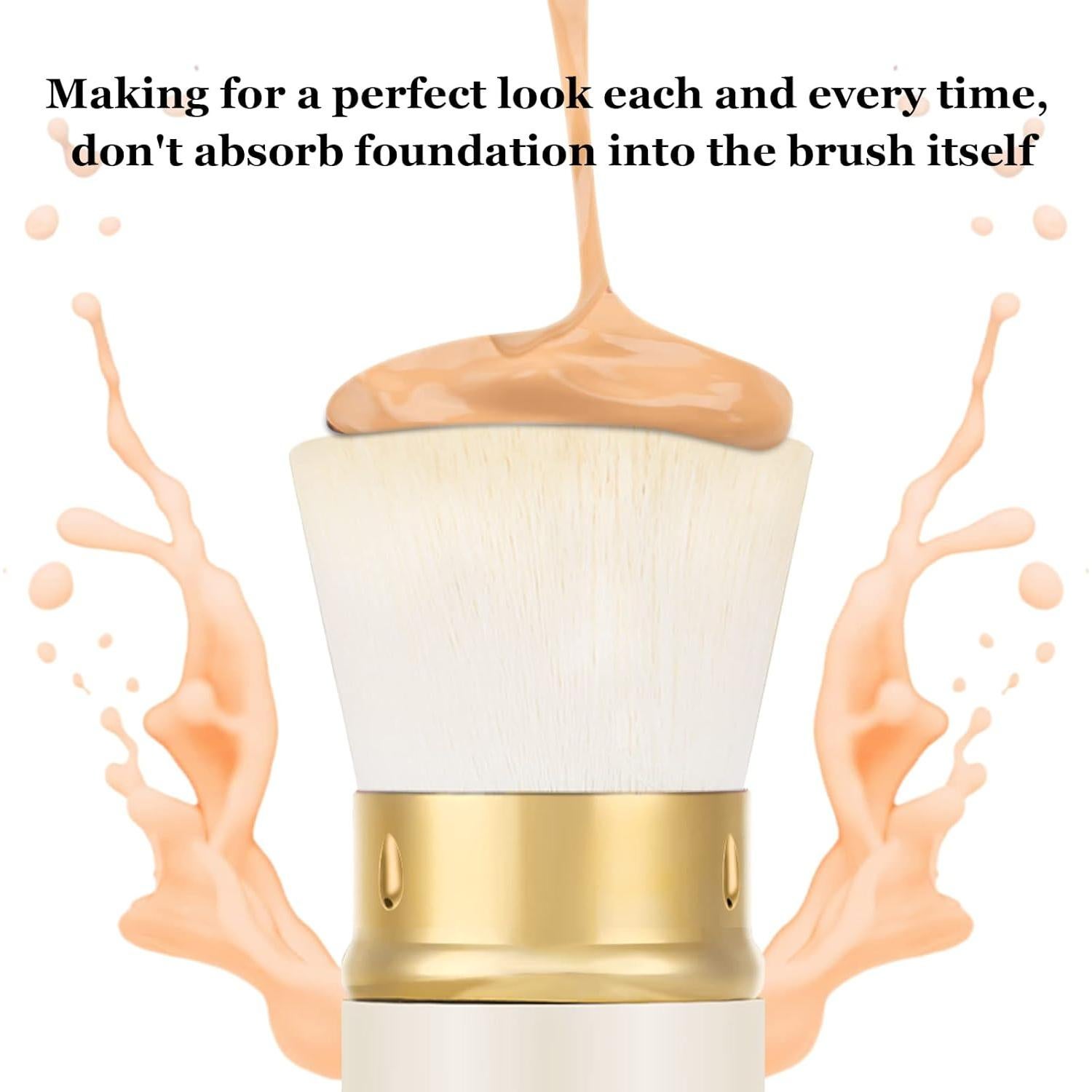 Brocha de Maquillaje Retráctil Falliny Kabuki 8.79cm - Portátil