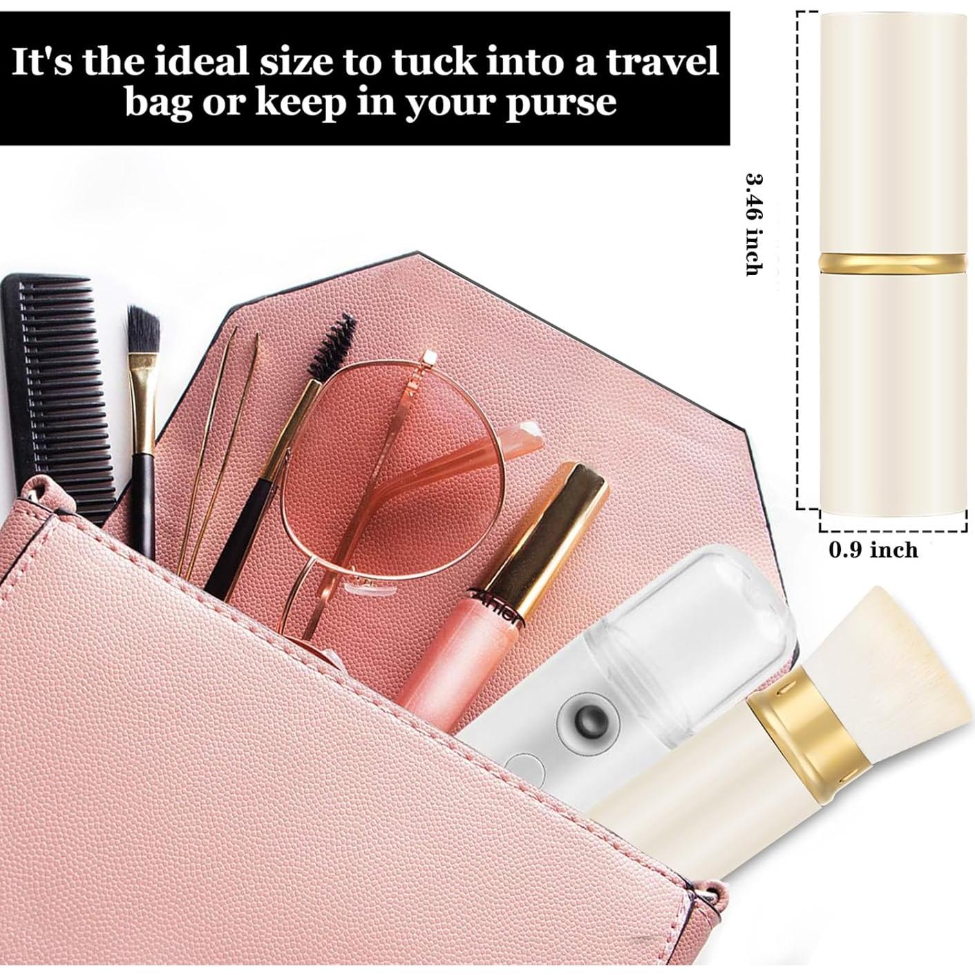 Brocha de Maquillaje Retráctil Falliny Kabuki 8.79cm - Portátil