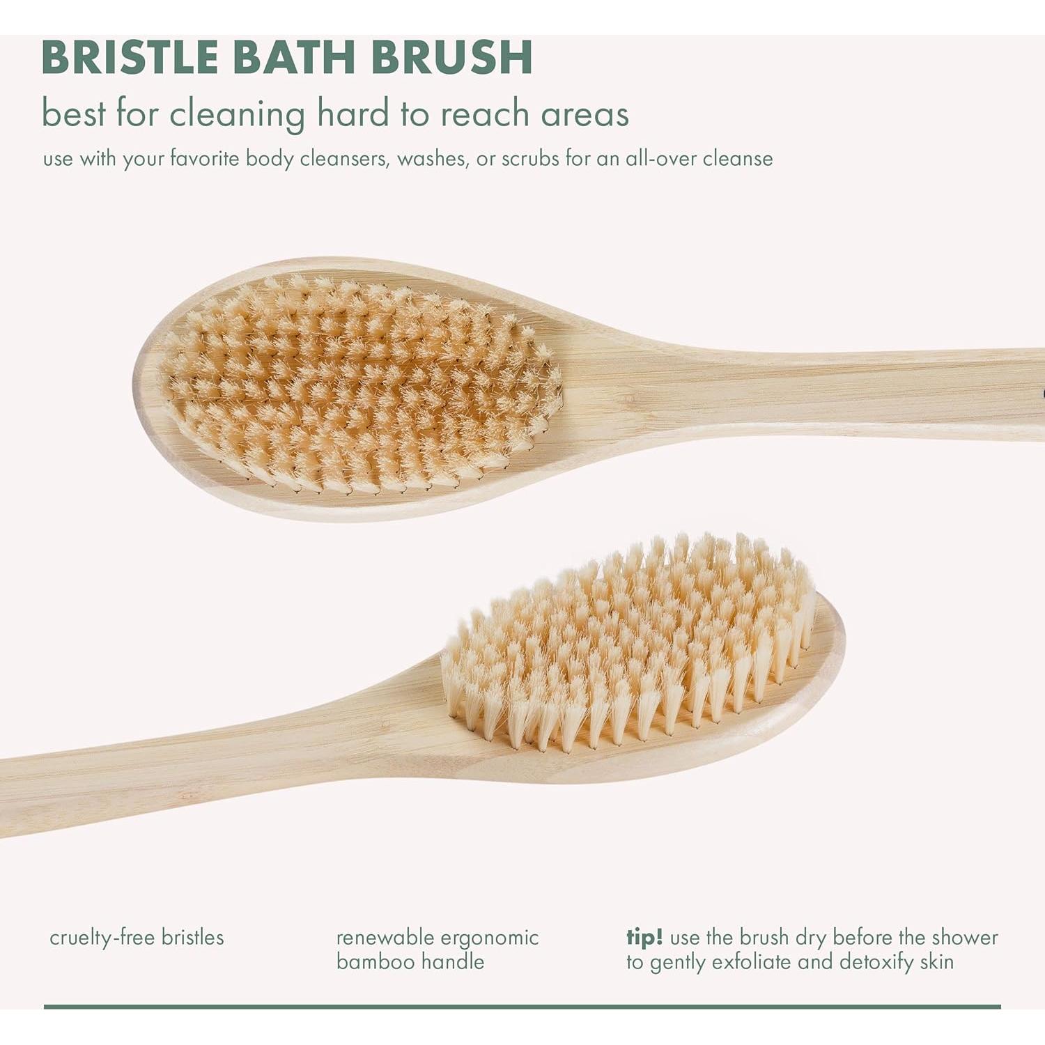 Cepillo de Baño EcoTools con Mango Largo y Cerdas de Nylon