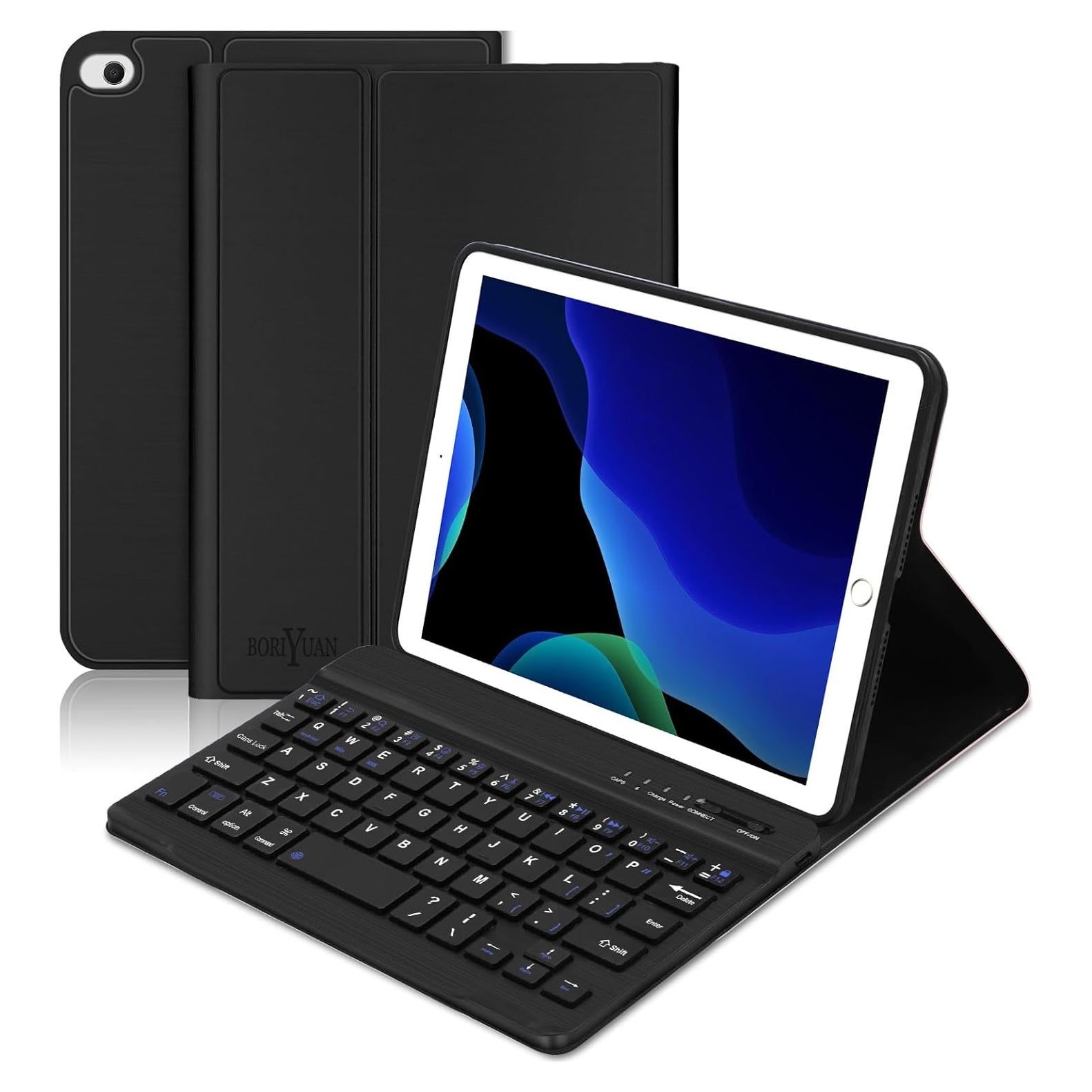 Funda con Teclado Boriyuan para iPad Mini 1-5, Slim Magnética