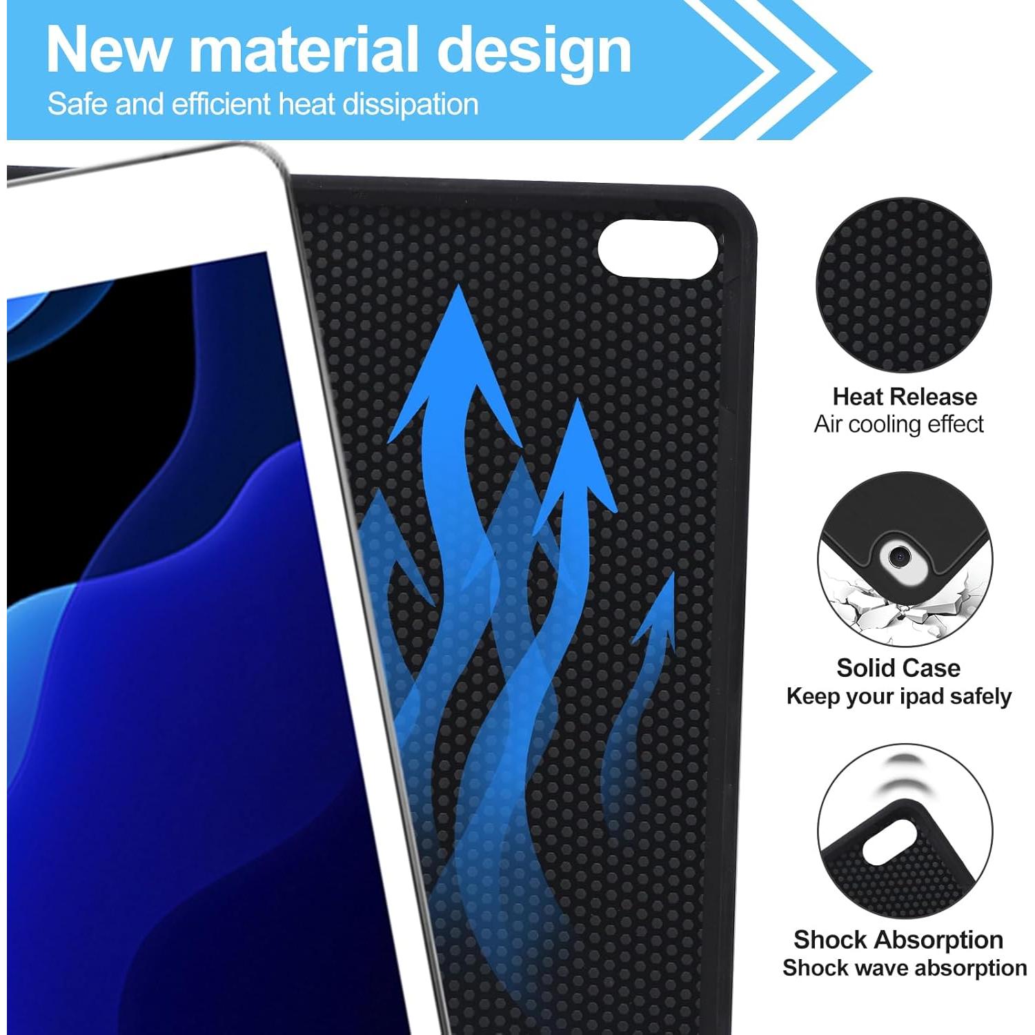 Funda con Teclado Boriyuan para iPad Mini 1-5, Slim Magnética