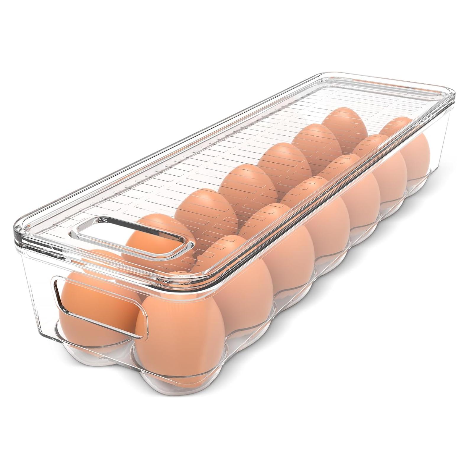 Contenedor de Huevos Utopia Home Transparente 14 Compartimentos