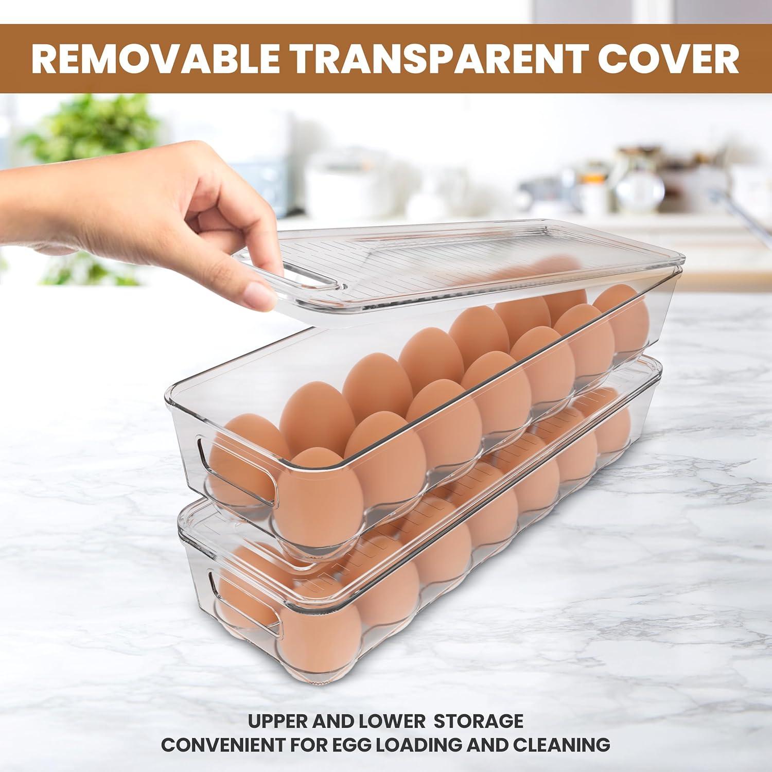 Contenedor de Huevos Utopia Home Transparente 14 Compartimentos