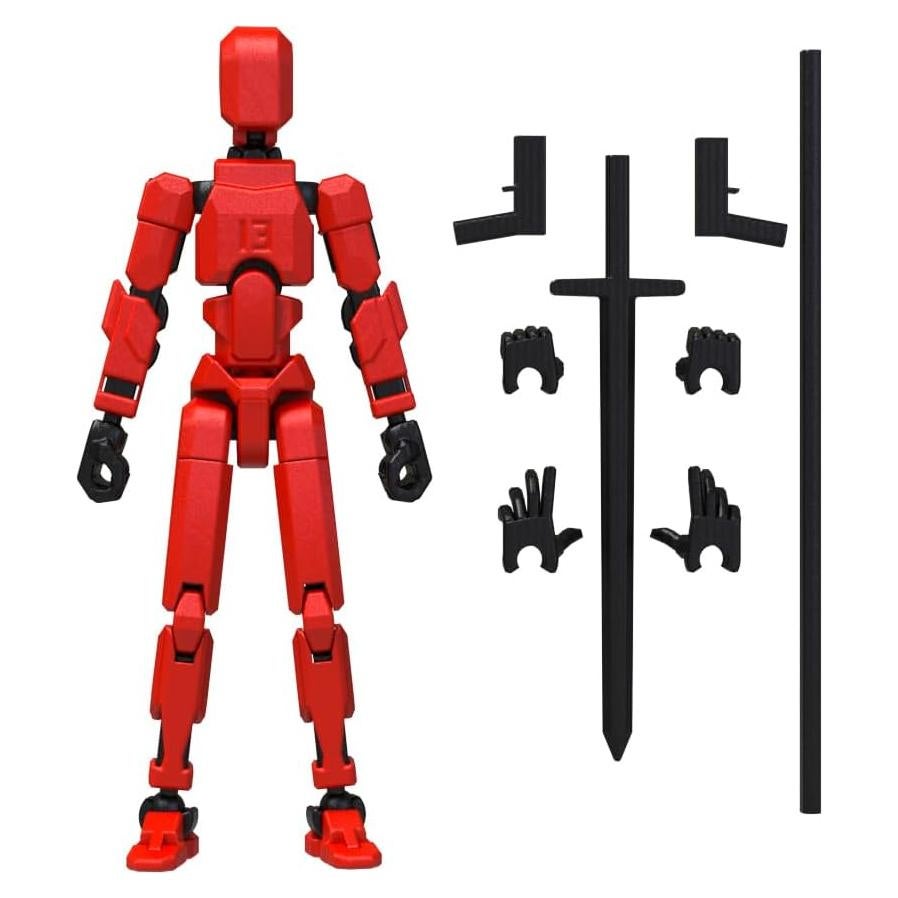MerryXD T13 Figura de Acción Nova Titan 13 Articulada Roja