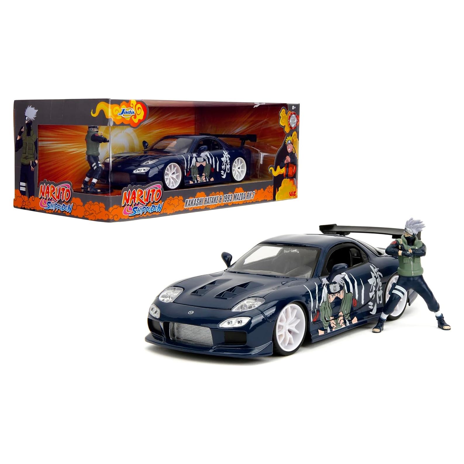 Coche Die-Cast Mazda RX-7 Jada Toys 1:24 con Kakashi
