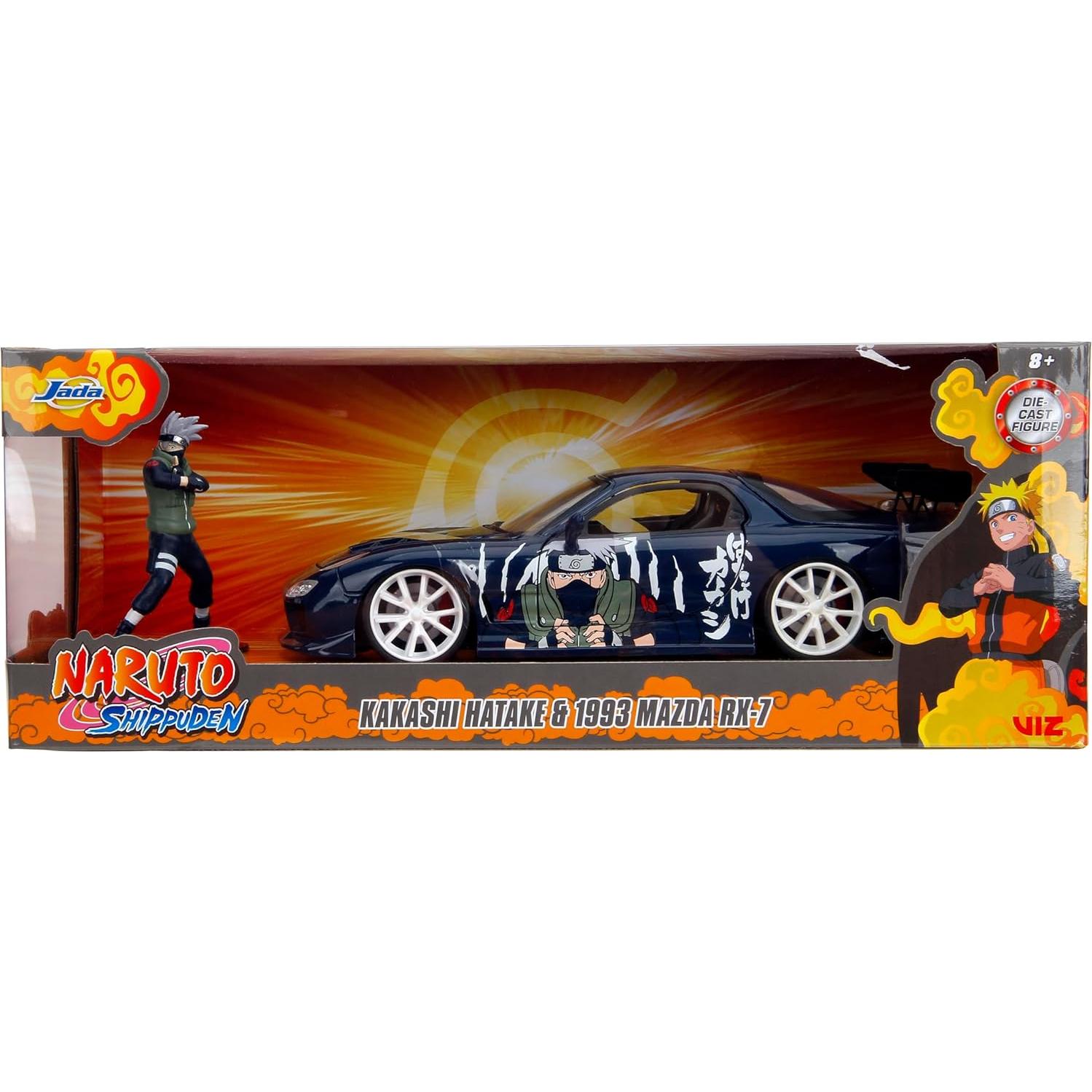 Coche Die-Cast Mazda RX-7 Jada Toys 1:24 con Kakashi
