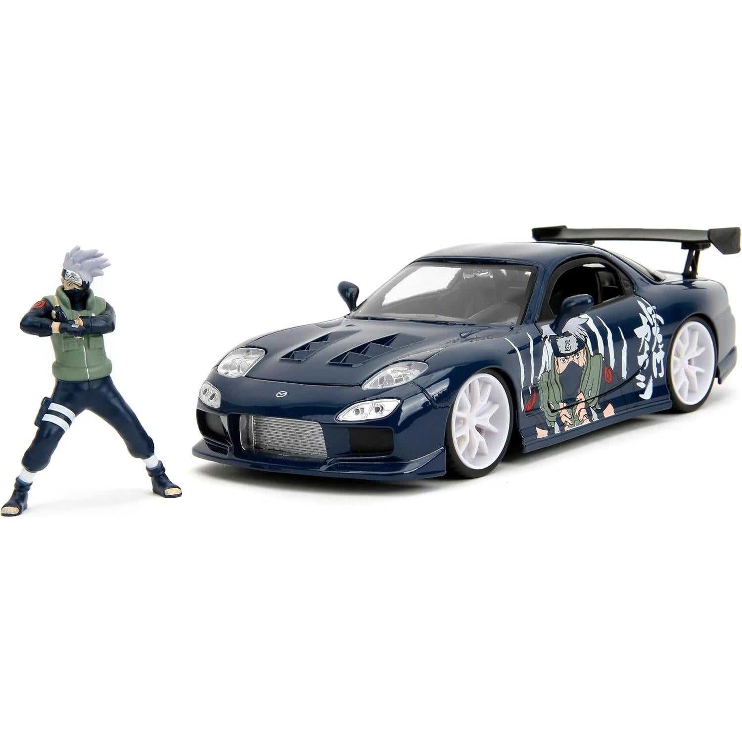 Coche Die-Cast Mazda RX-7 Jada Toys 1:24 con Kakashi