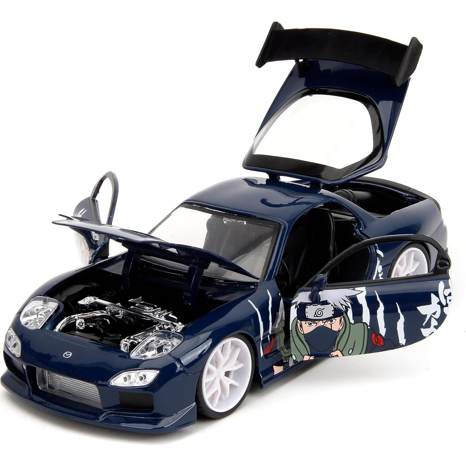 Coche Die-Cast Mazda RX-7 Jada Toys 1:24 con Kakashi