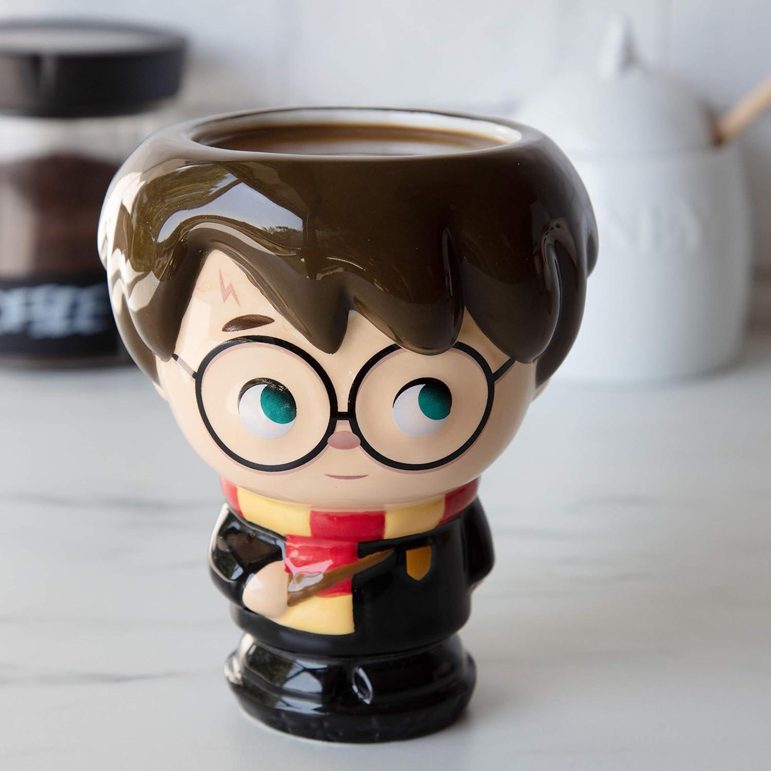 Taza de Cerámica Harry Potter Kawaii 450 ml - Regalo Mágico