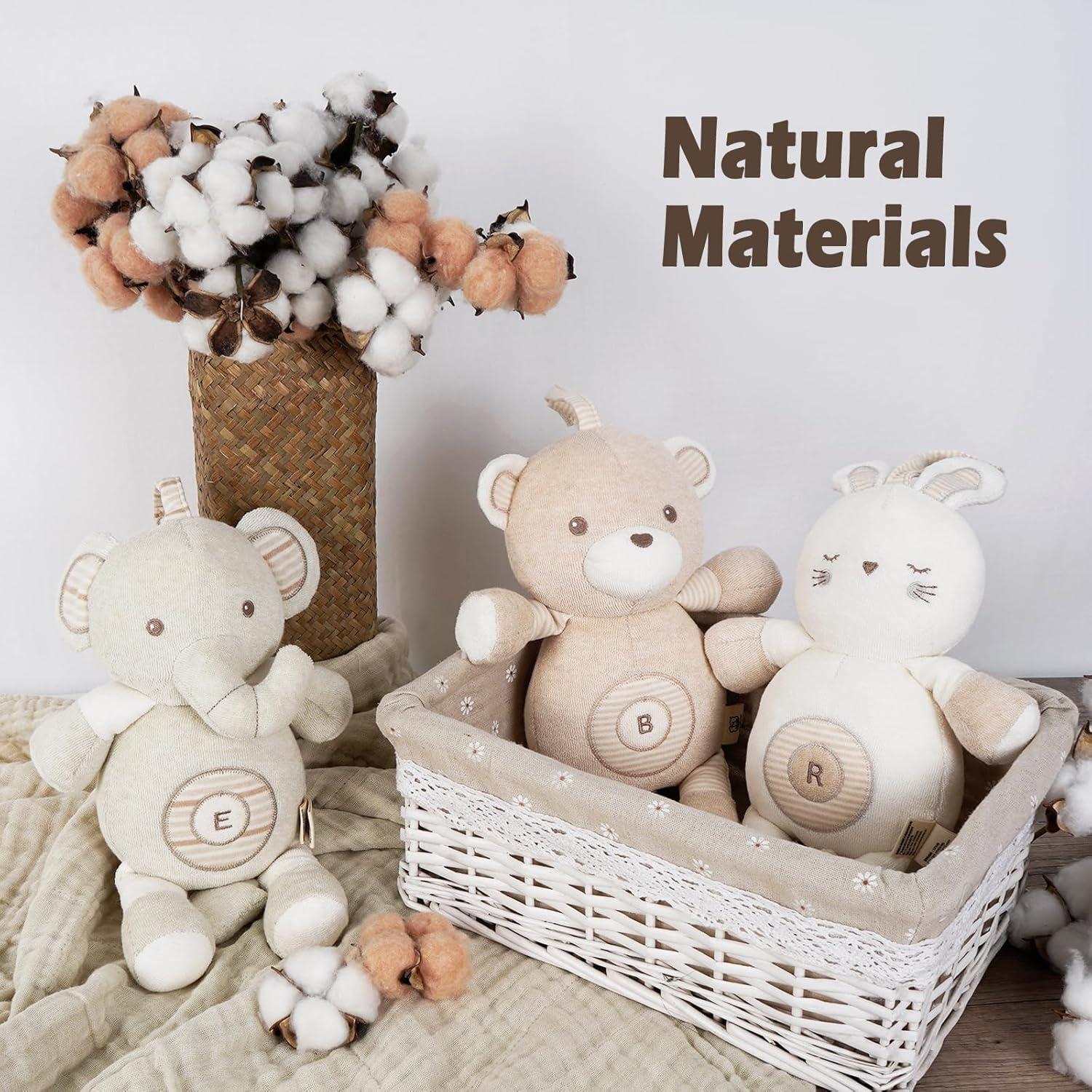 Juguete de Peluche Musical COTTONEBEB Elefante Orgánico 0-3 Años