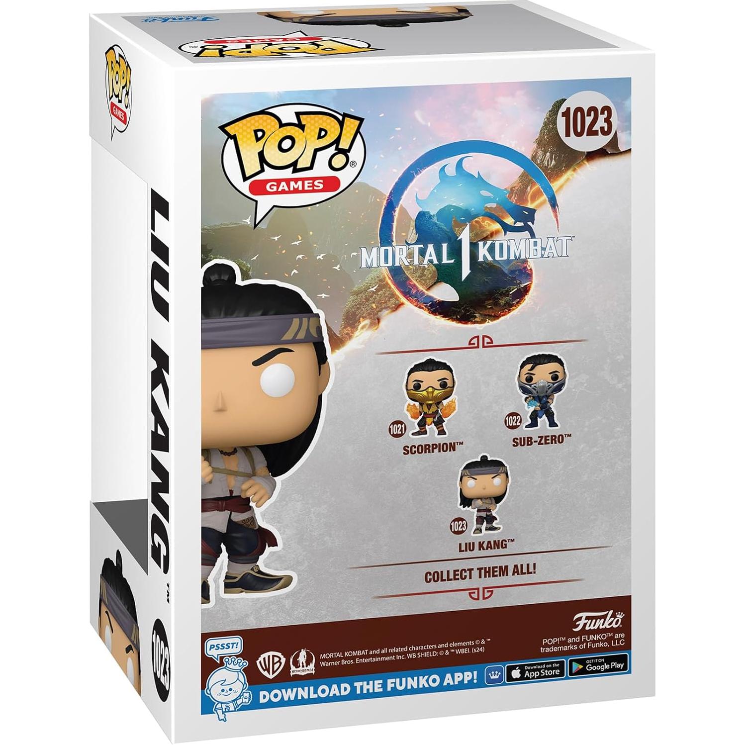 Figura Funko Pop Liu Kang Dios del Fuego Mortal Kombat 1 10 cm