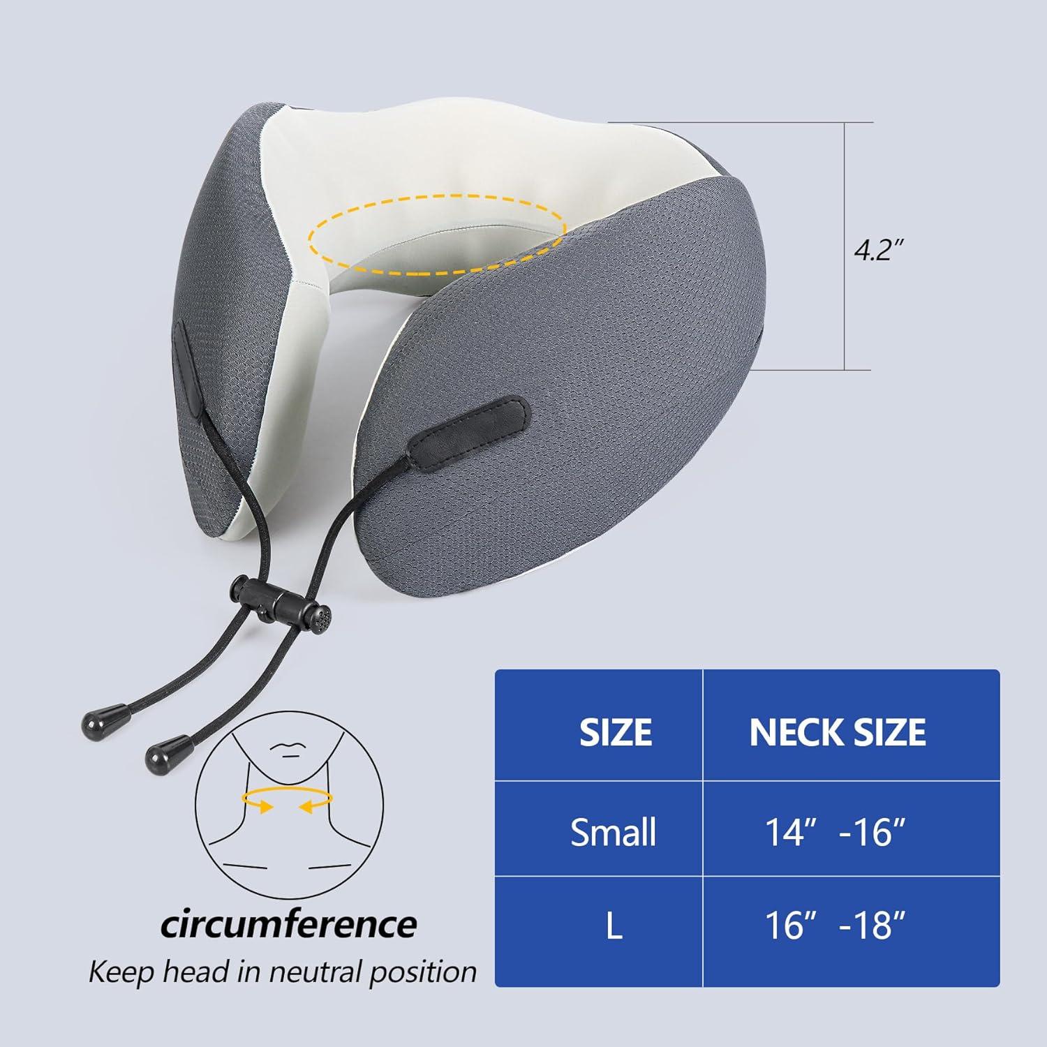 Almohada de Viaje Cozyhealth para Cuello Espuma Viscoelástica