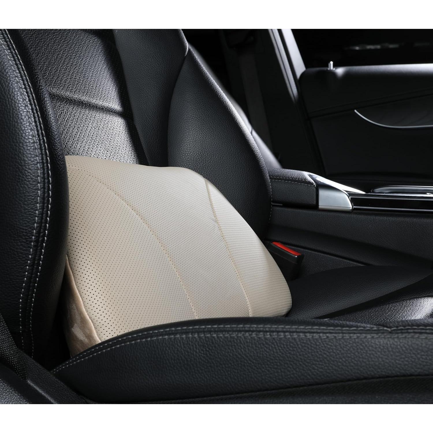 Cojín Lumbar POKSRI de Cuero de Vaca Genuino 39x22 cm