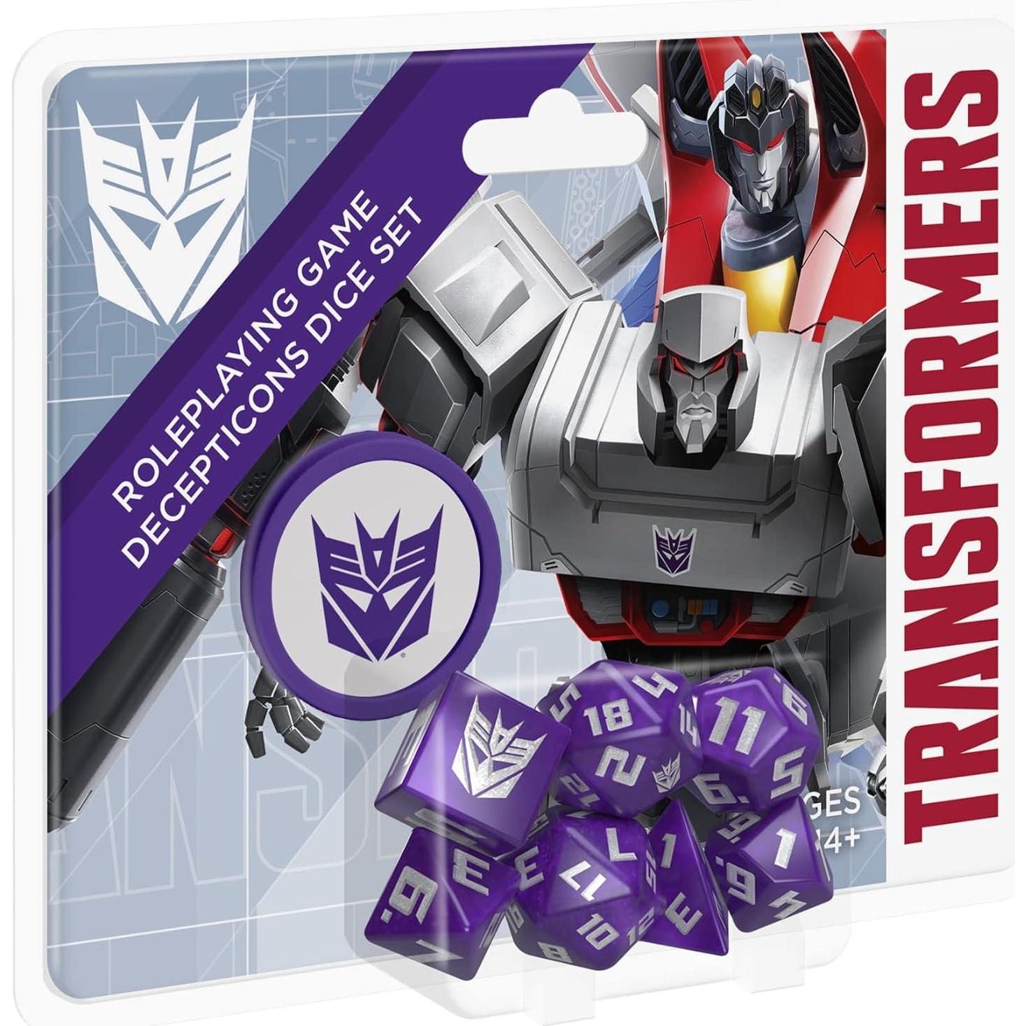 Conjunto de Dados Decepticon Transformers - 8 Piezas - Estudio de Juegos Renegado