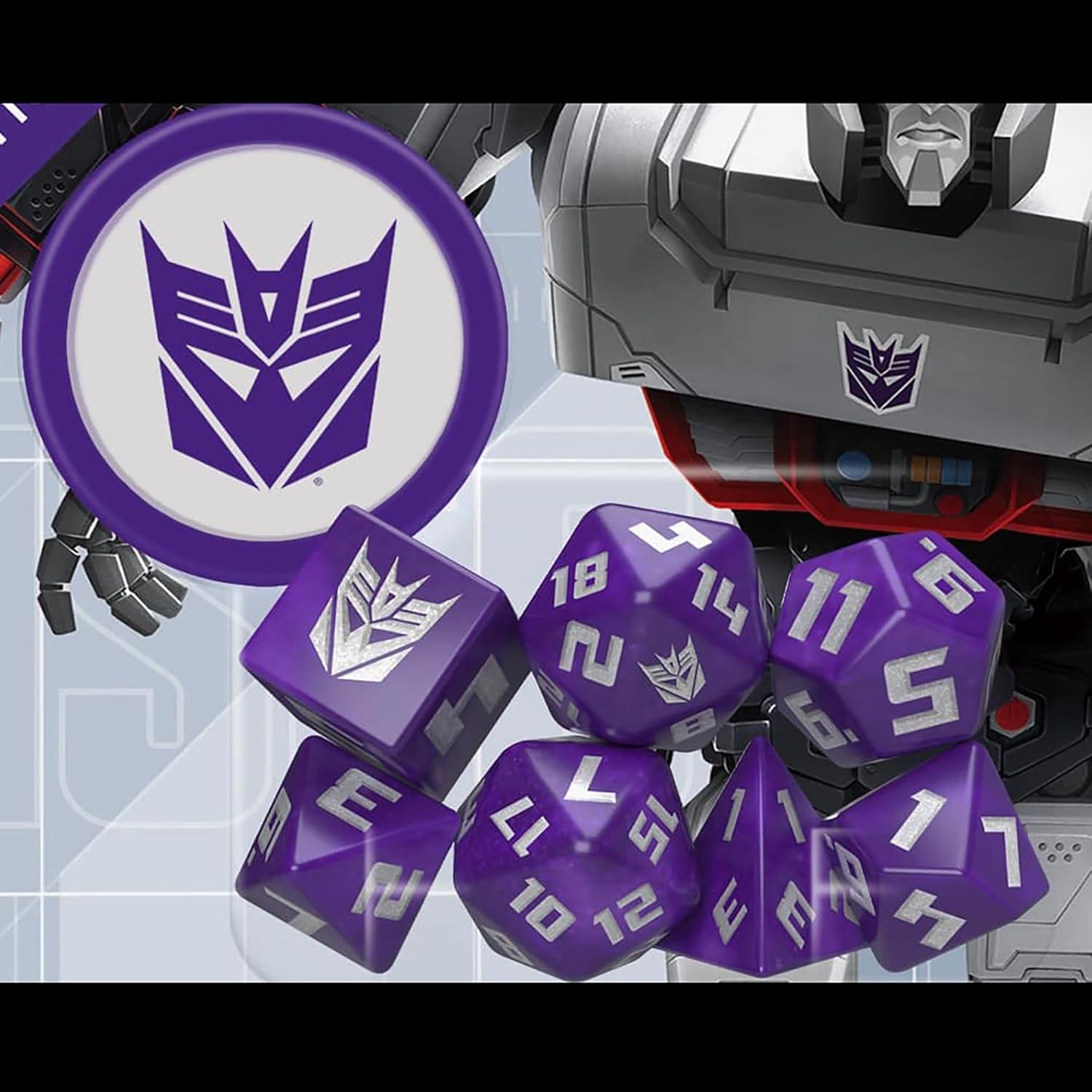 Conjunto de Dados Decepticon Transformers - 8 Piezas - Estudio de Juegos Renegado