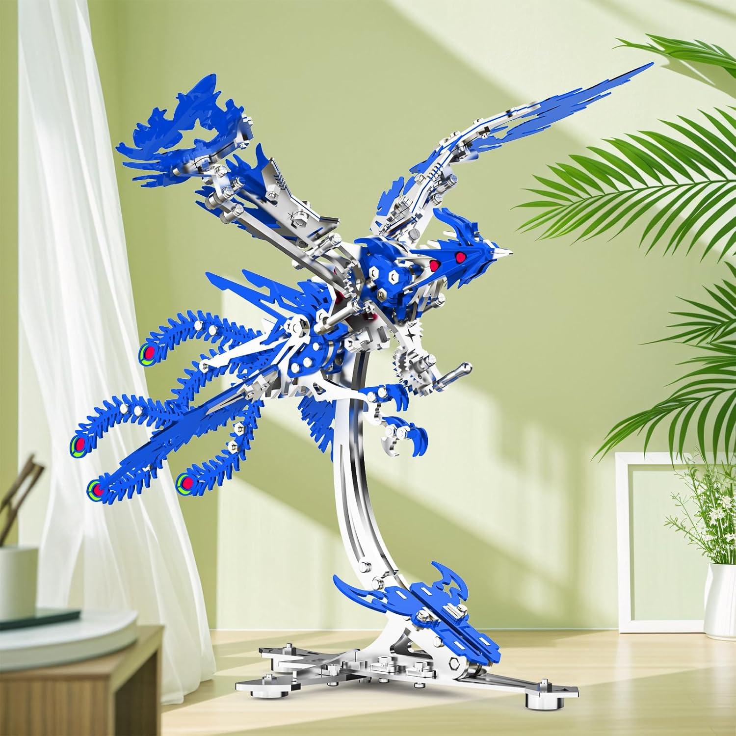 Rompecabezas Metálico 3D Fénix Ascendente LONGPIN 21x20.8x17cm