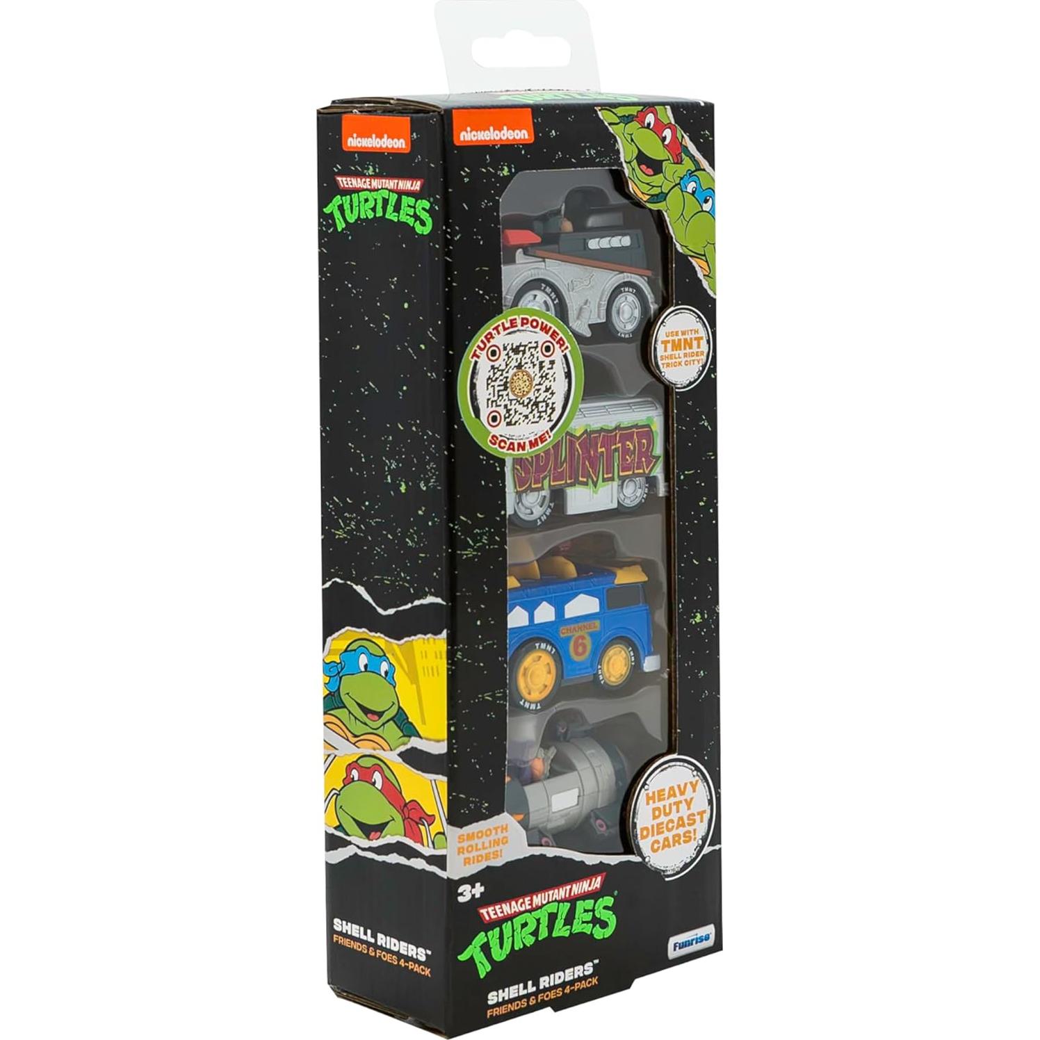 Set de Juguetes Tortugas Ninja Shell Riders 1:64 Diecast