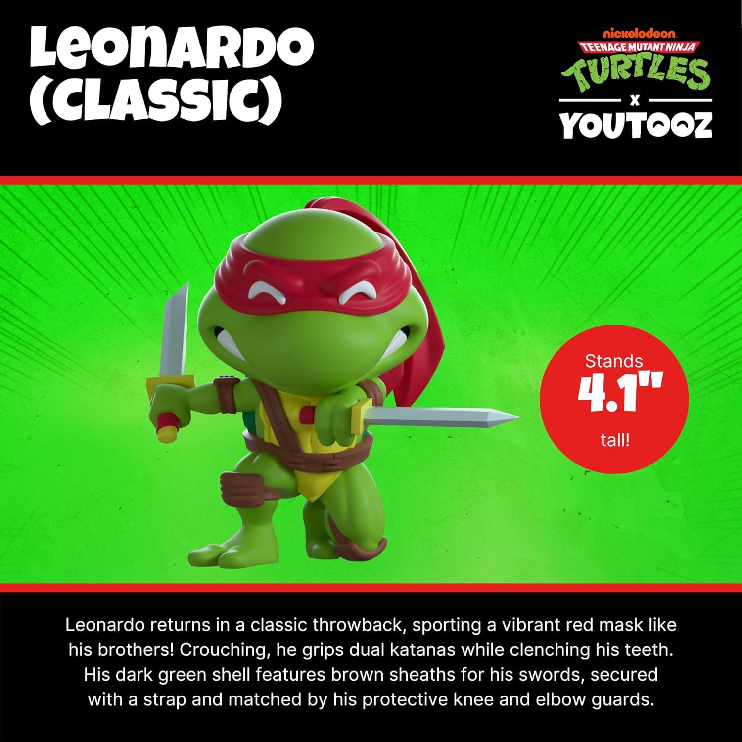 Figura de Vinilo Youtooz TMNT Leonardo Clásico 10.41 cm