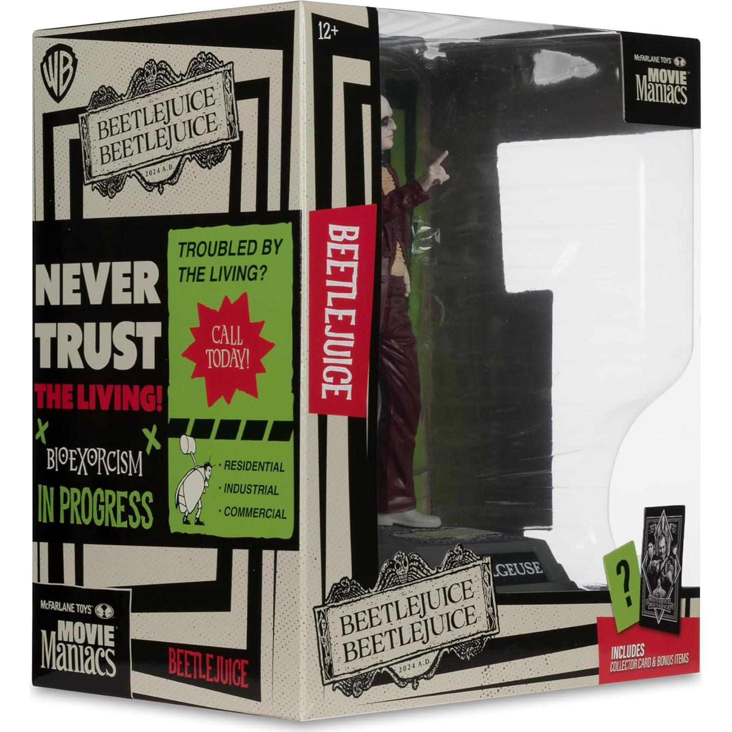 Figura Beetlejuice 15.24 cm McFarlane Toys 2024 Detallada