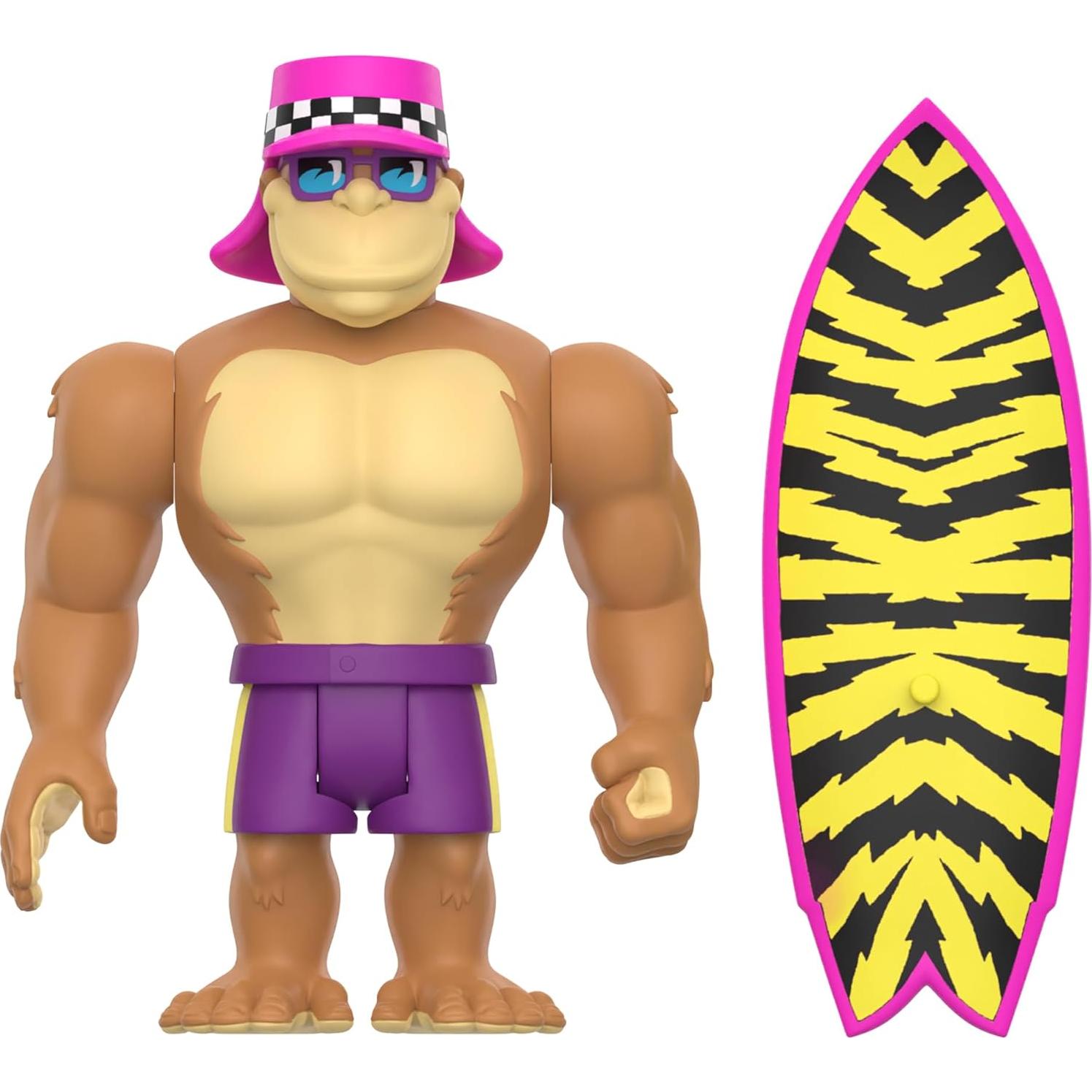 Figura de Acción Super7 Thrilla Gorilla 9.53 cm con Tabla