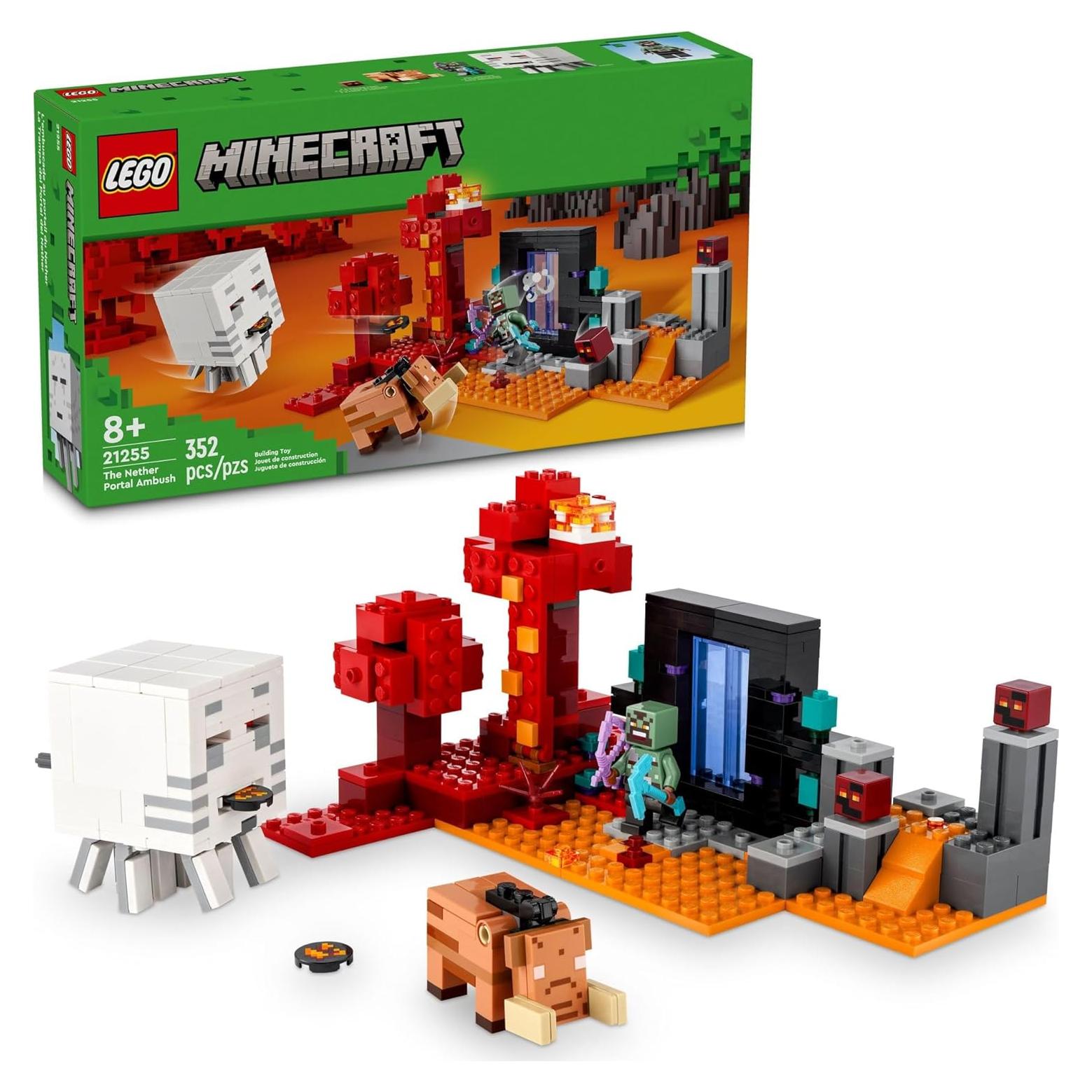 LEGO Minecraft Portal del Nether 21255 Juguete 352 Piezas