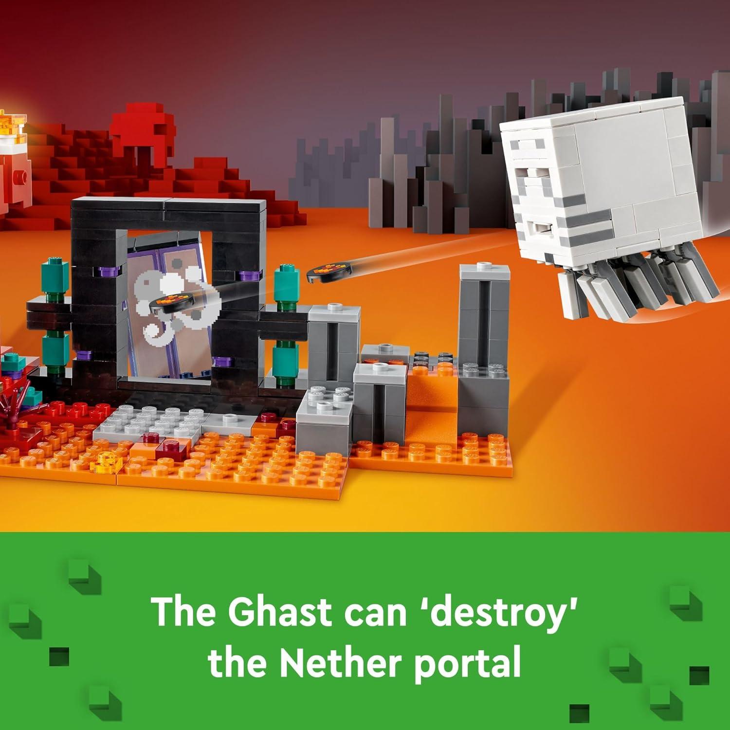 LEGO Minecraft Portal del Nether 21255 Juguete 352 Piezas