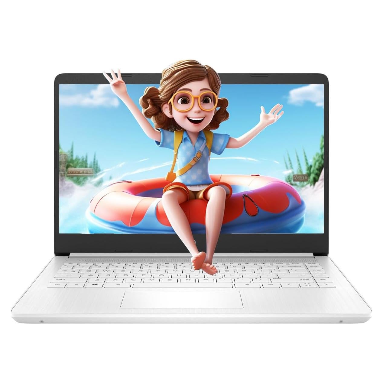 Portátil HP 14" Intel Celeron 16GB RAM 64GB SSD Blanco