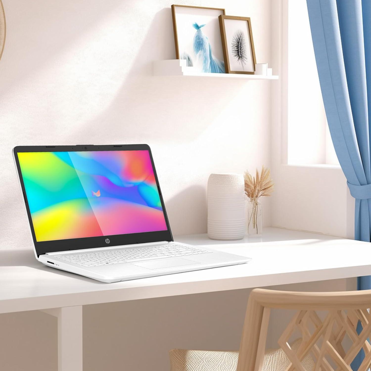 Portátil HP 14" Intel Celeron 16GB RAM 64GB SSD Blanco