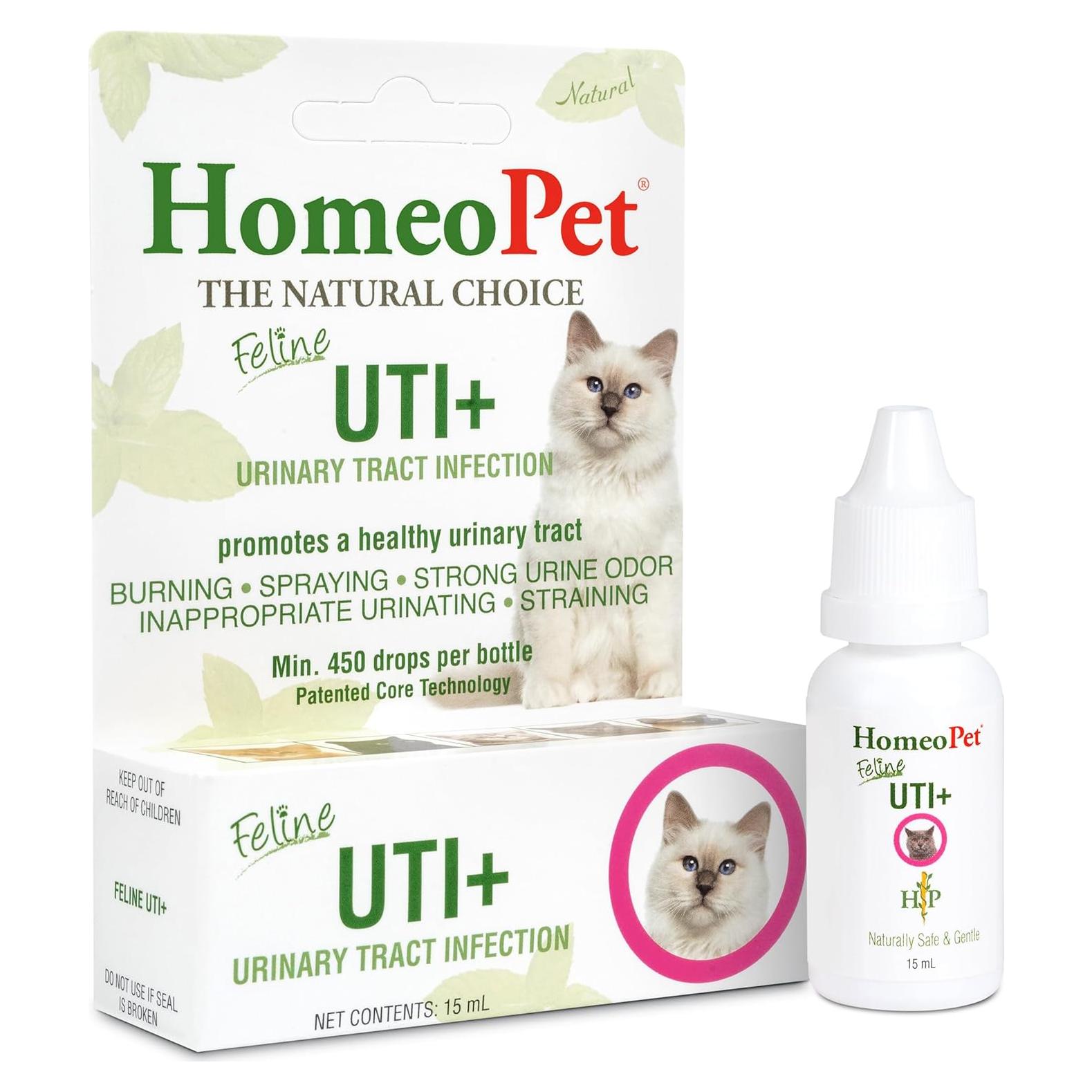 HomeoPet Feline UTI Plus 15ml - Suplemento Urinario para Gatos