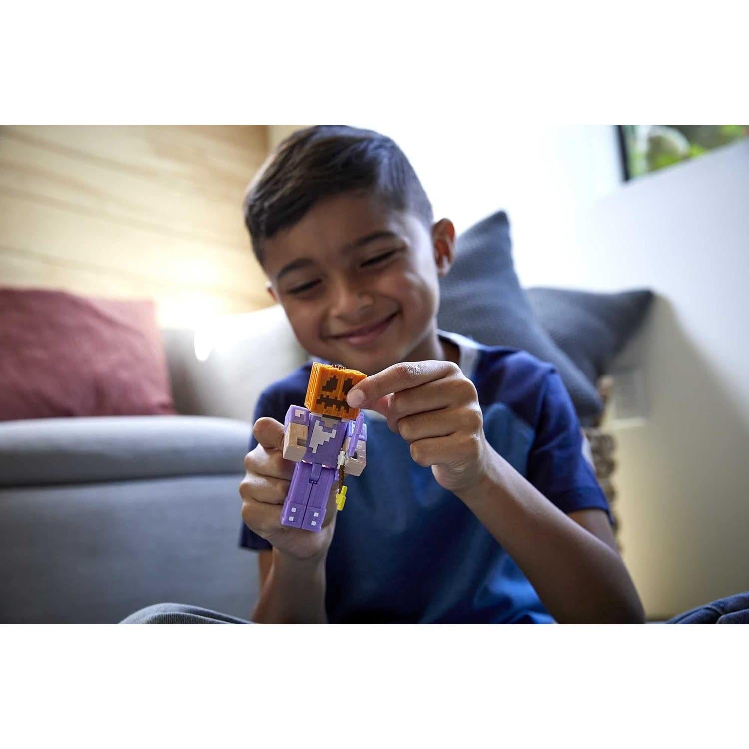 Figura Dragón Final Mattel Minecraft 50.8 cm con Steve 8.26 cm