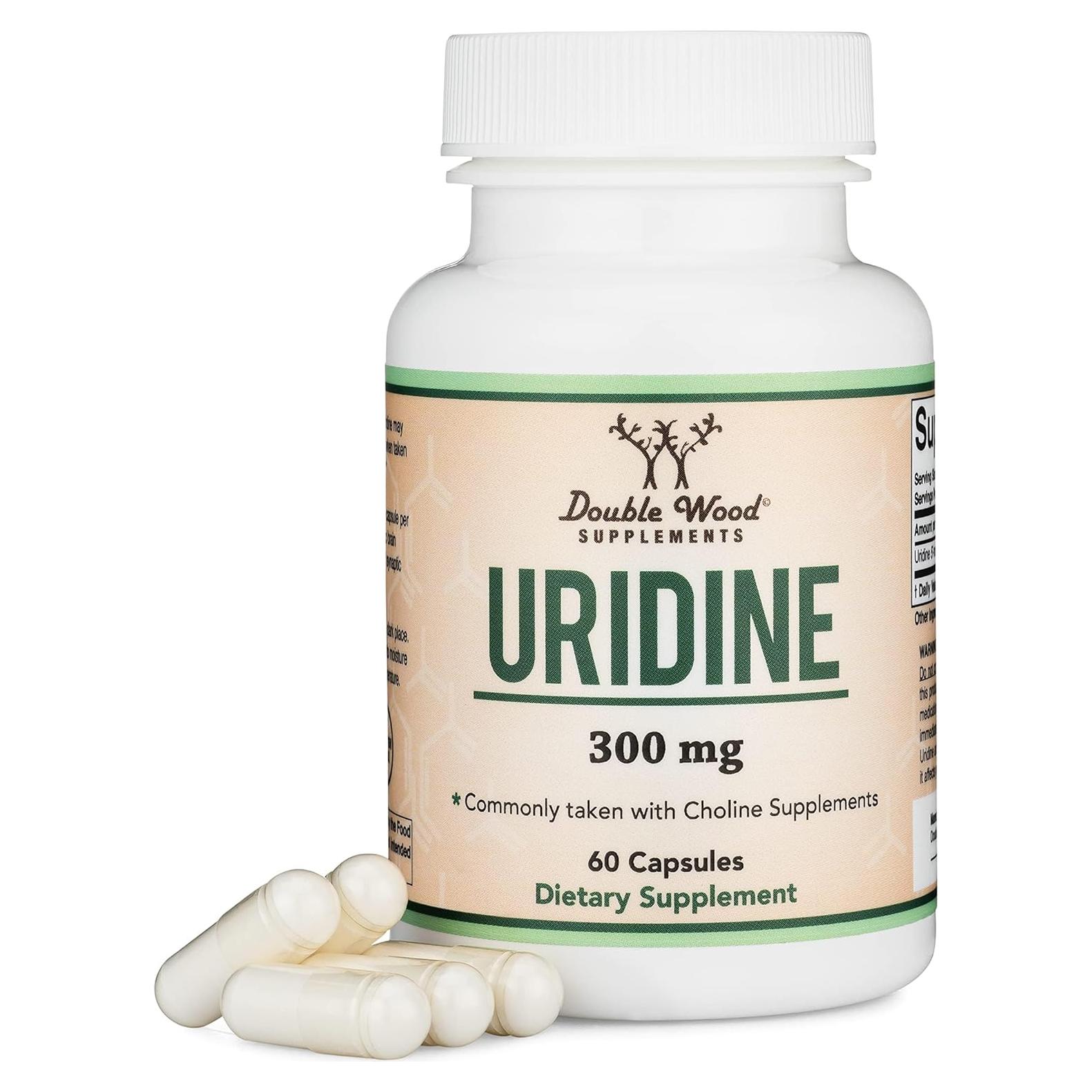 Monofosfato de Uridina 300mg - Double Wood - 60 Cápsulas