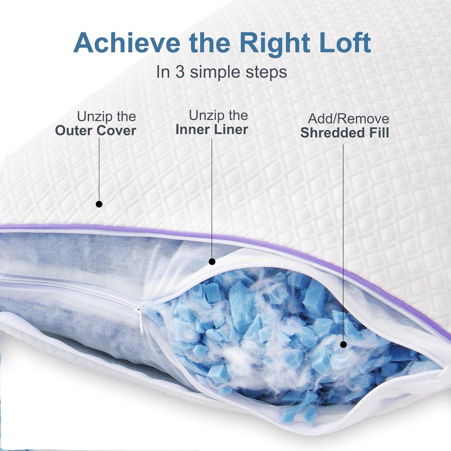 Juego de 2 Almohadas Estándar Favorland de Espuma Viscoelástica