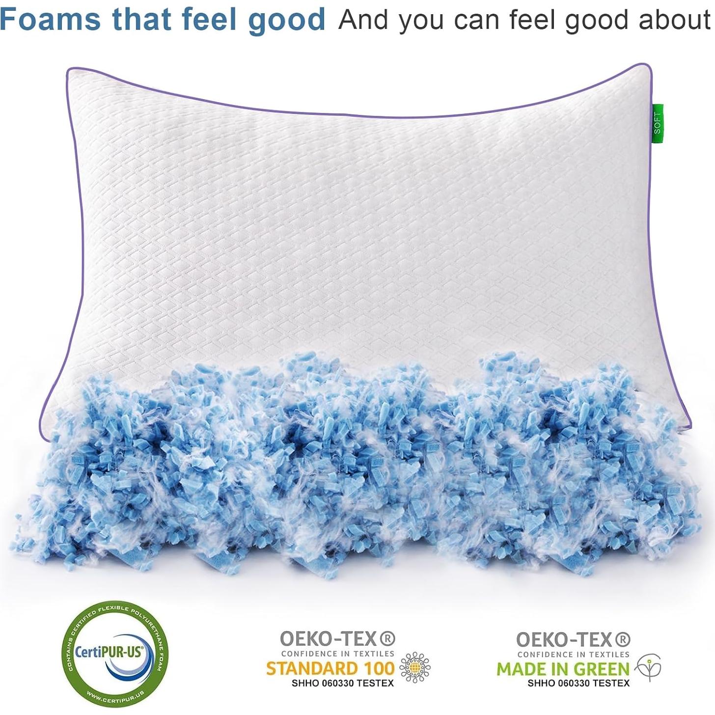 Juego de 2 Almohadas Estándar Favorland de Espuma Viscoelástica