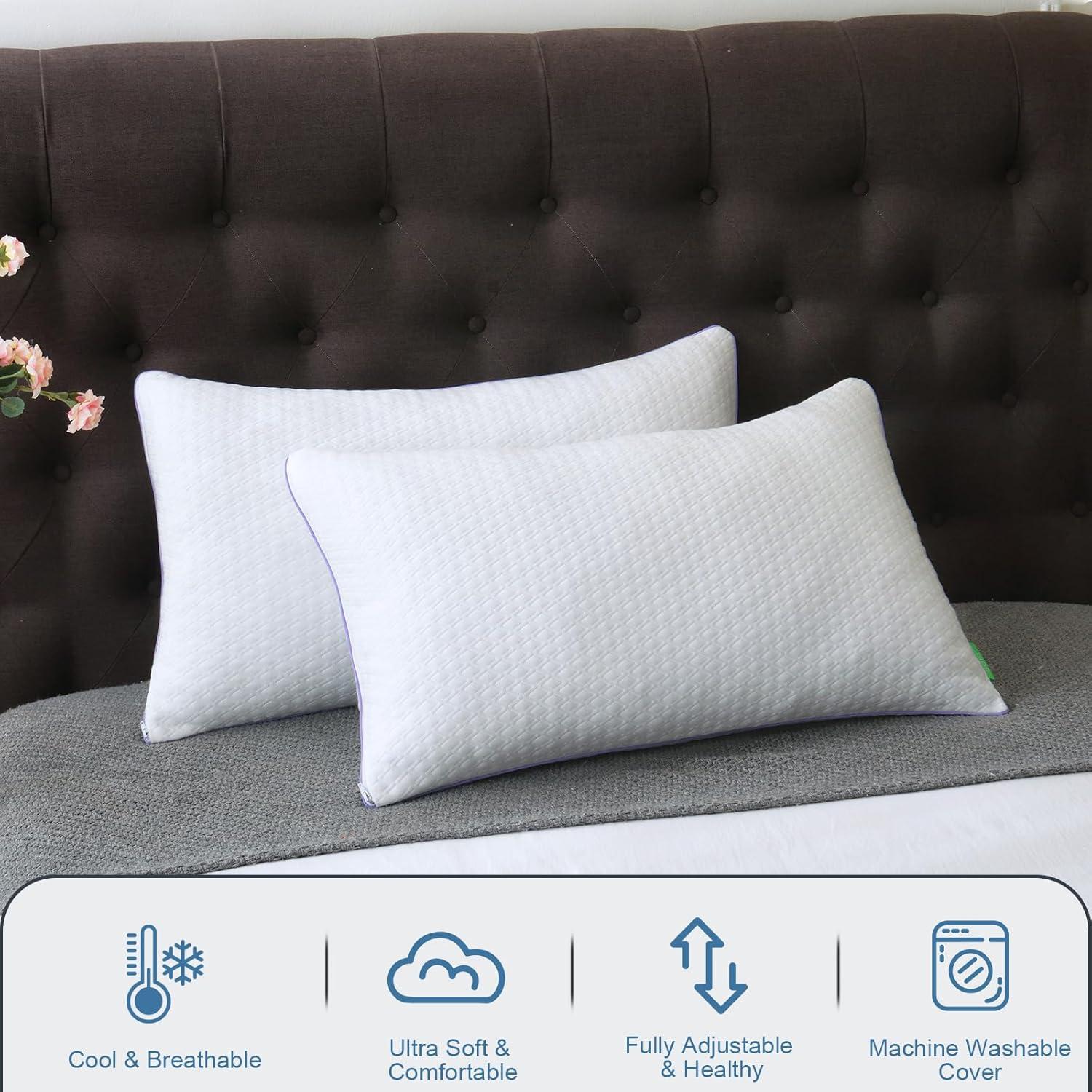 Juego de 2 Almohadas Estándar Favorland de Espuma Viscoelástica