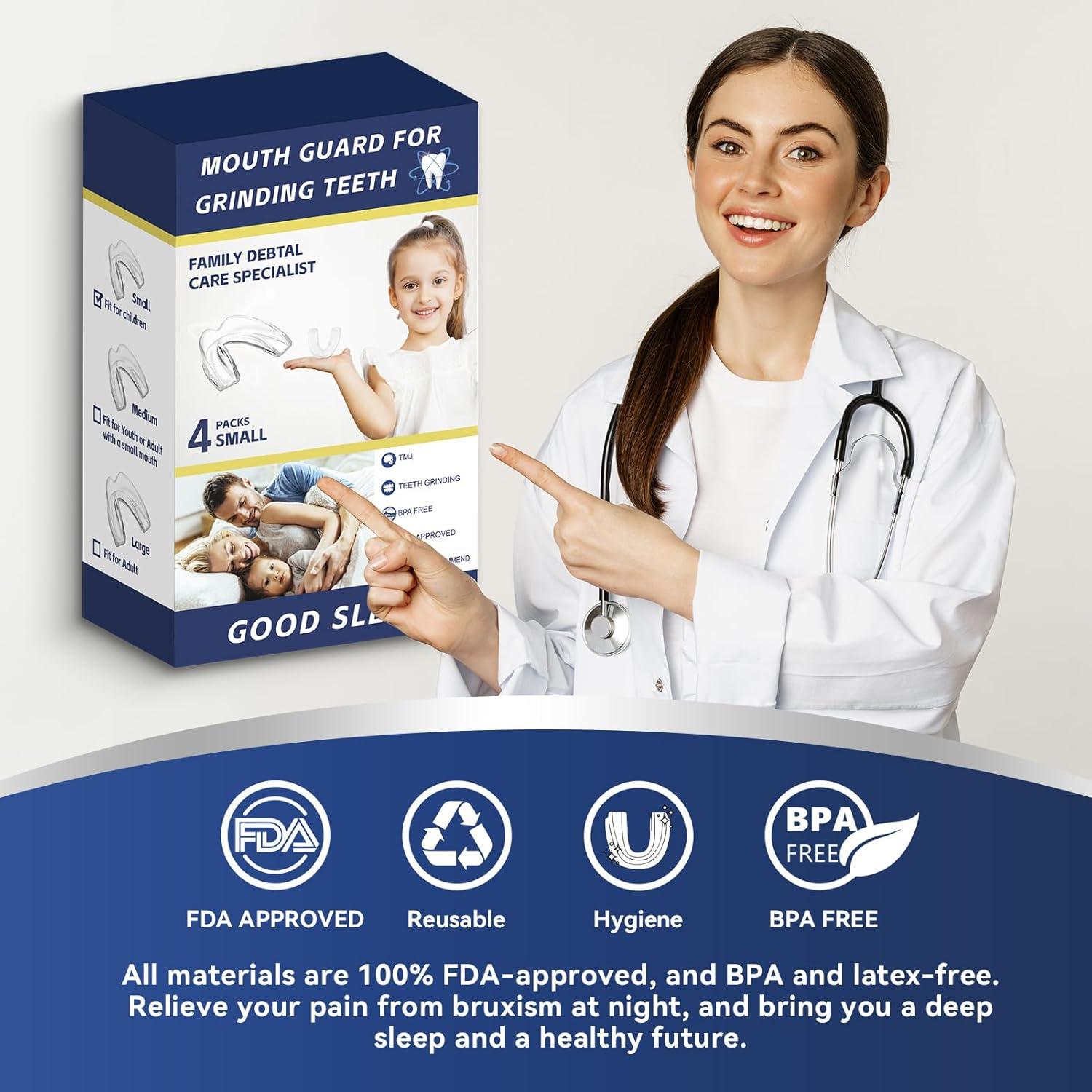 Paquete de 4 Protectores Bucales Mictaning para Niños - Pequeño